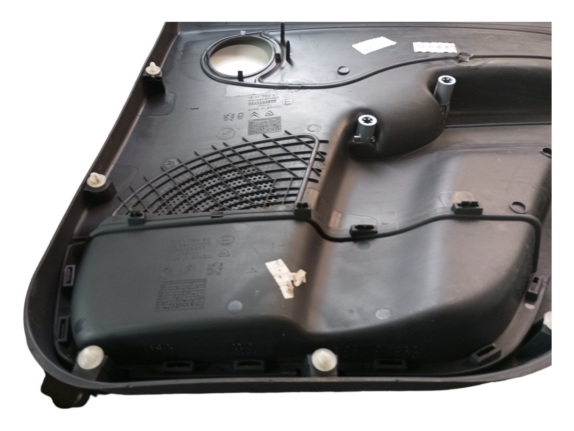 Forro Porta Citroen C3 2003 2009 2012 Traseiro Esquerdo Preto 2