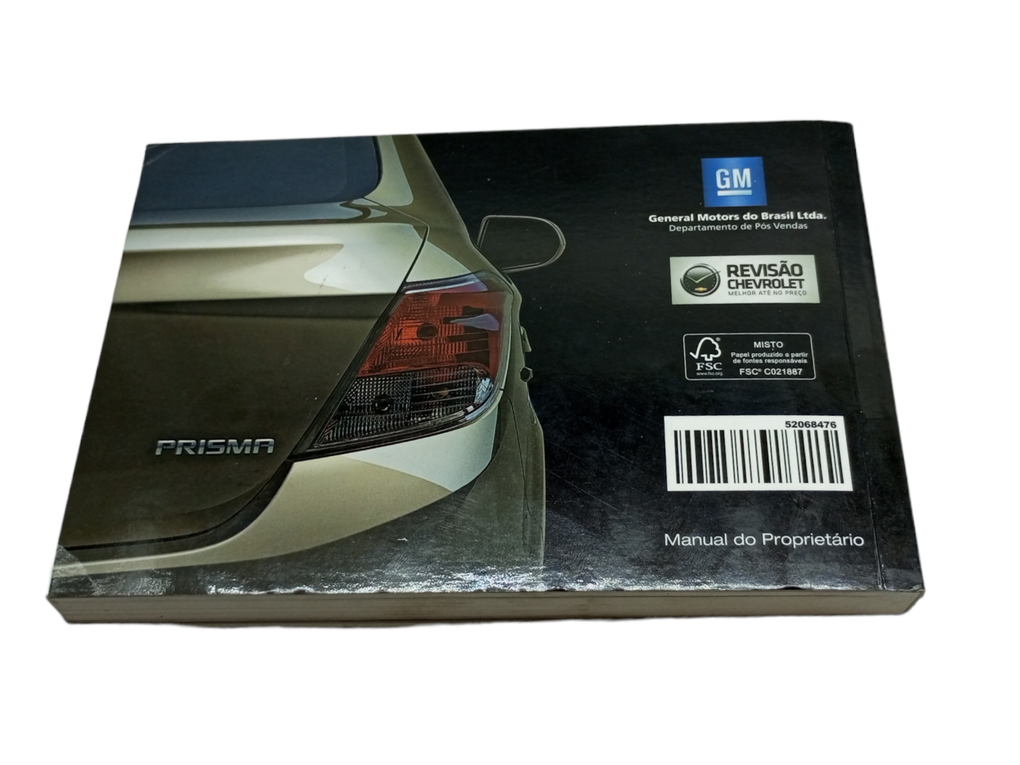 Manual Do Proprietario Prisma 2013 Chevrolet Original