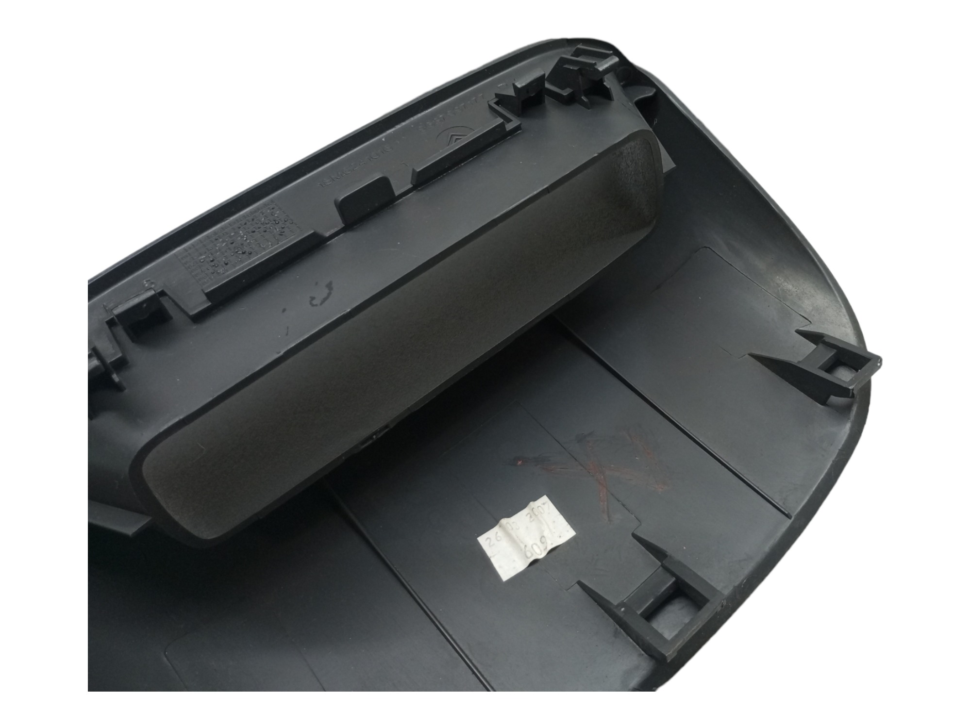 Moldura Computador Bordo Citroen C3 2003 2006 2009 2012  Preto 2
