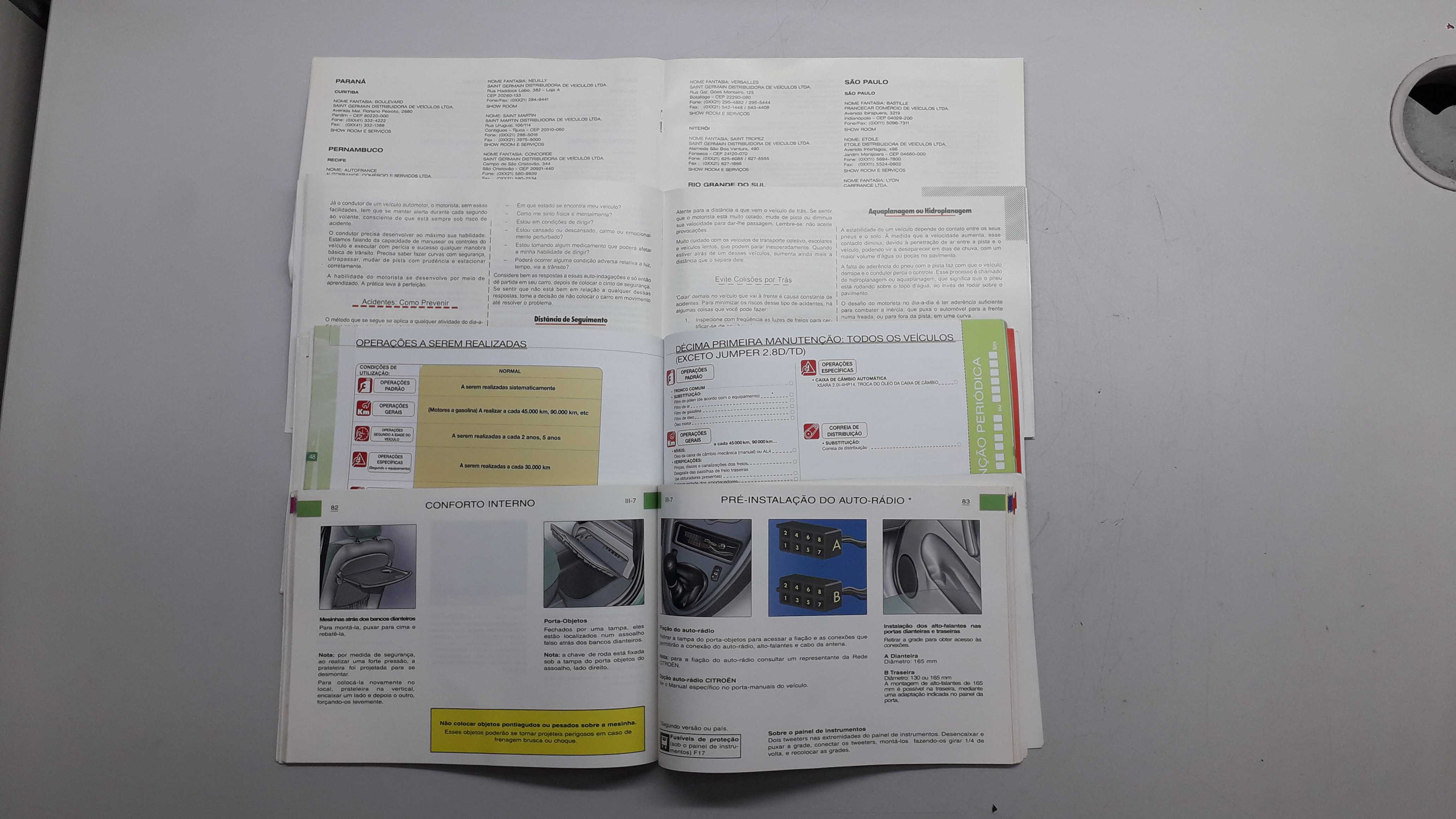 Manual Do Proprietário Citroen Xsara Picasso 2001 3