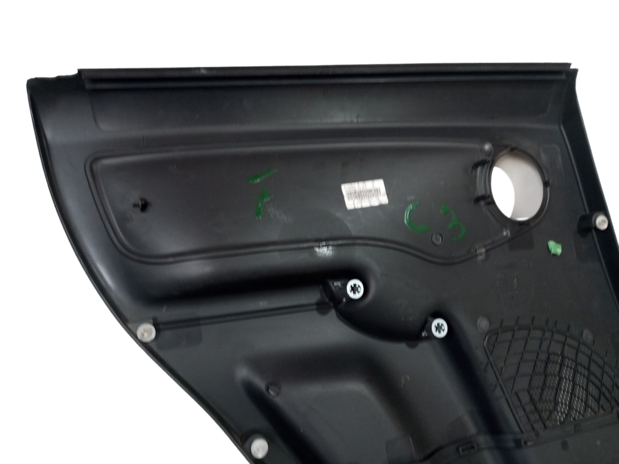 Forro Porta Citroen C3 2002 2003 2004 2005 Traseira Direita Preto 5
