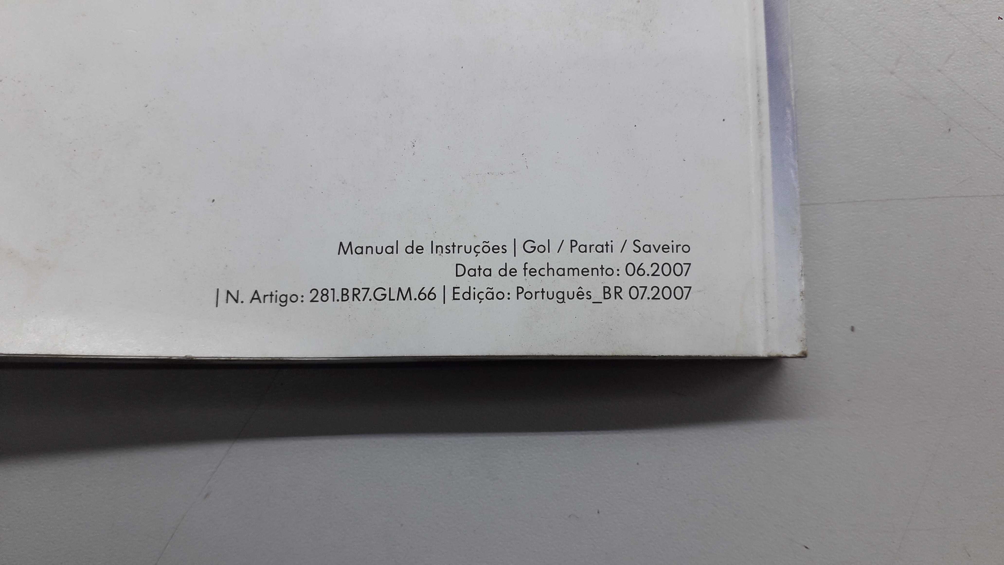 Manual De Instruções Vw Gol Parati Saveiro 3