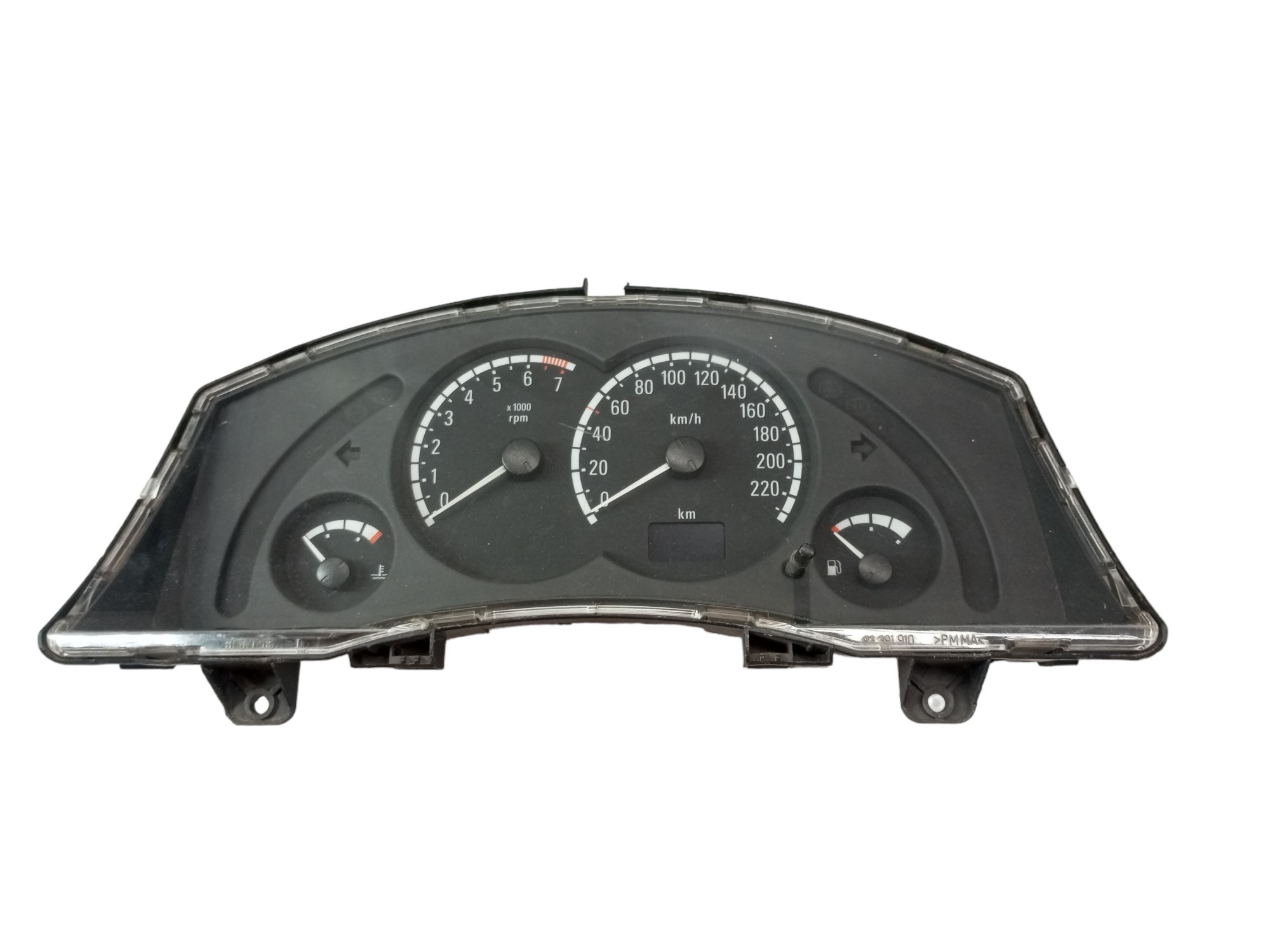 Painel Instrumento Velocimetro Meriva 2008 2009 2012 Gm  Preto 1