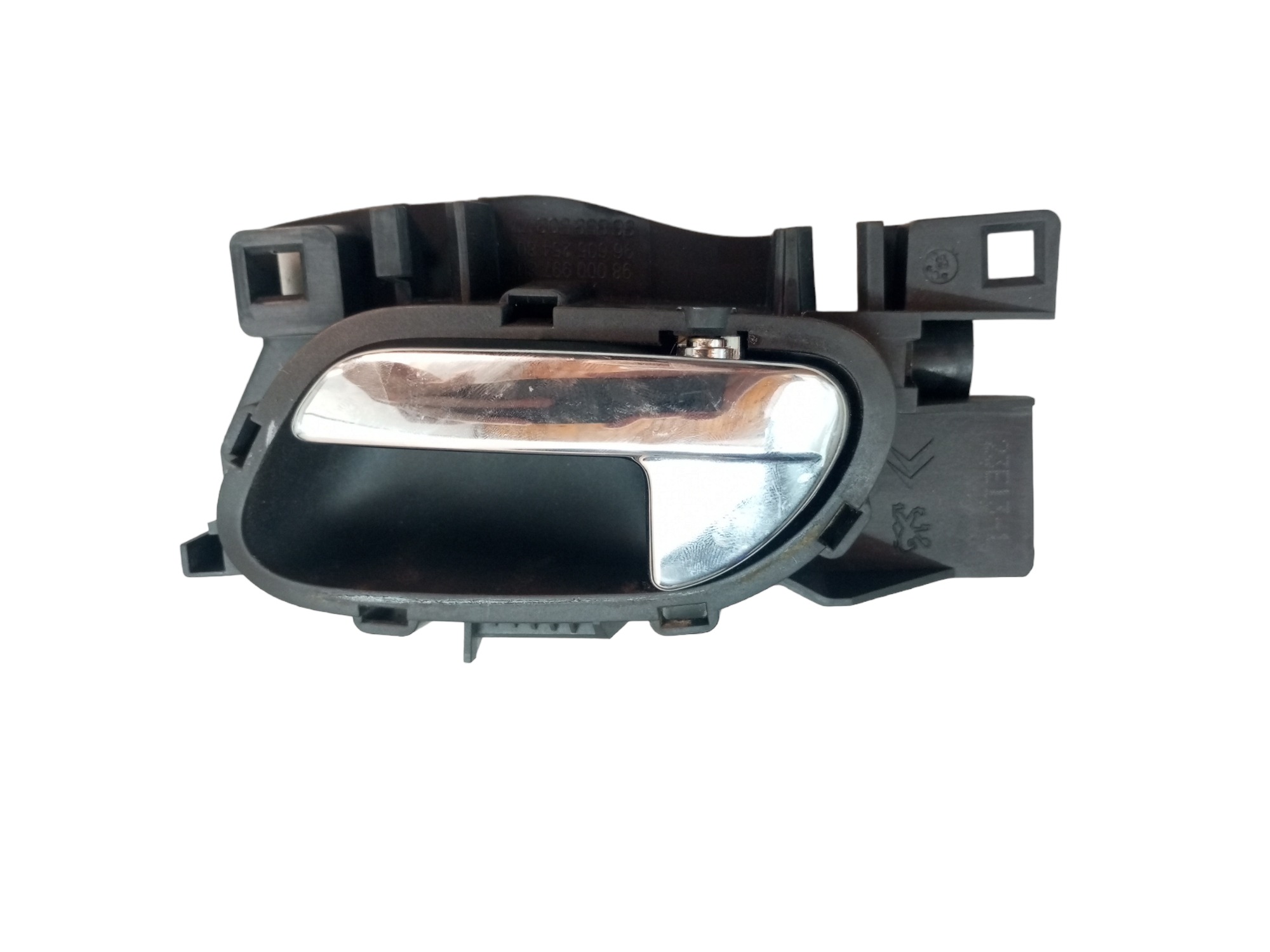 Macaneta Interna Porta Peugeot 408 308 2013 2014 Esquerdo  Cromado Traseira 2