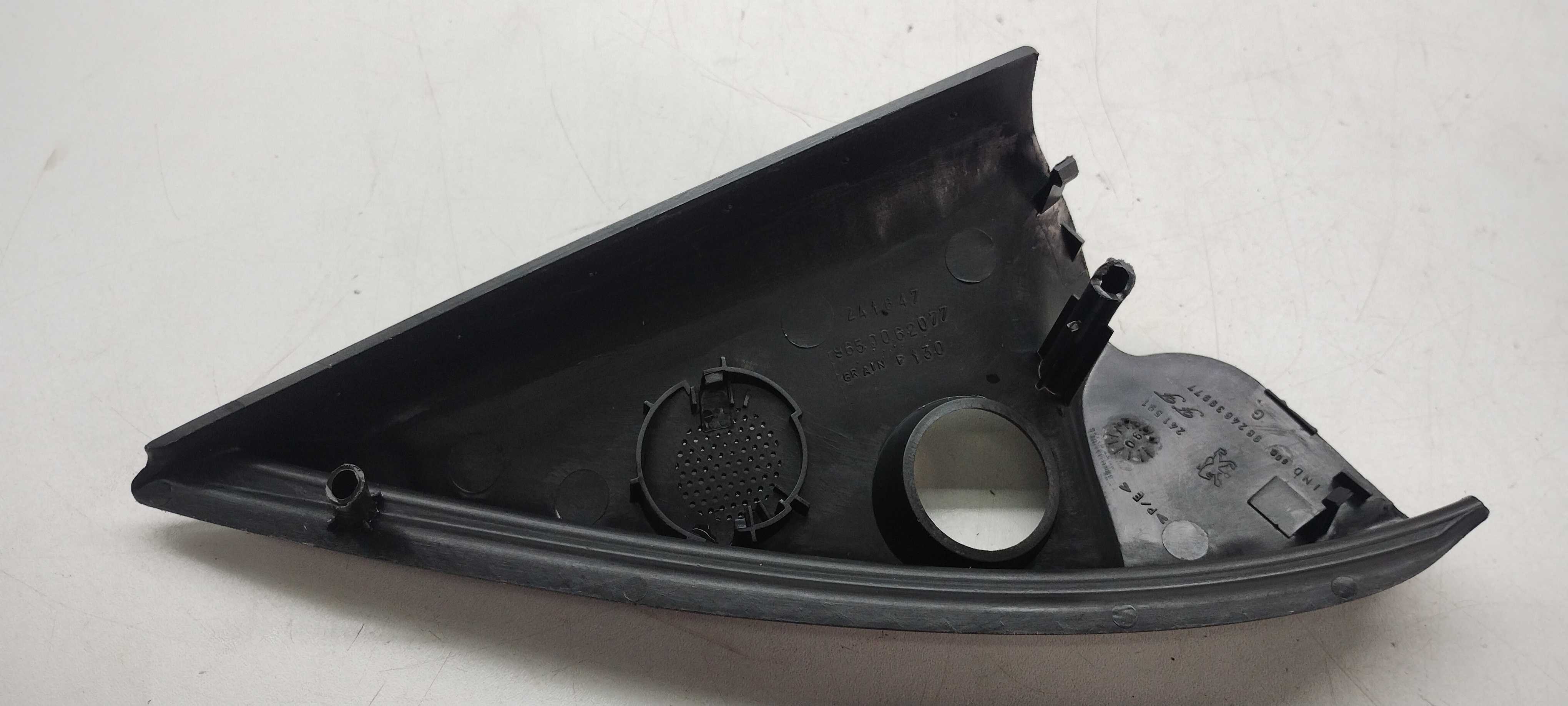 Moldura Interna Retrovisor Esquerdo Peugeot 206 207 2005 Preto 2