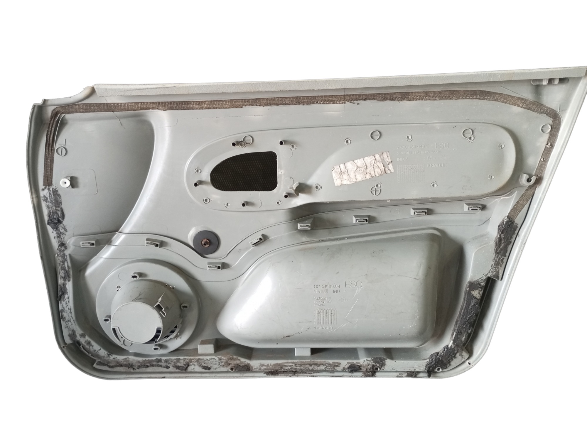 Forro De Porta Clio Renault Dianteiro Esquerdo 2000 2005 Cinza 4