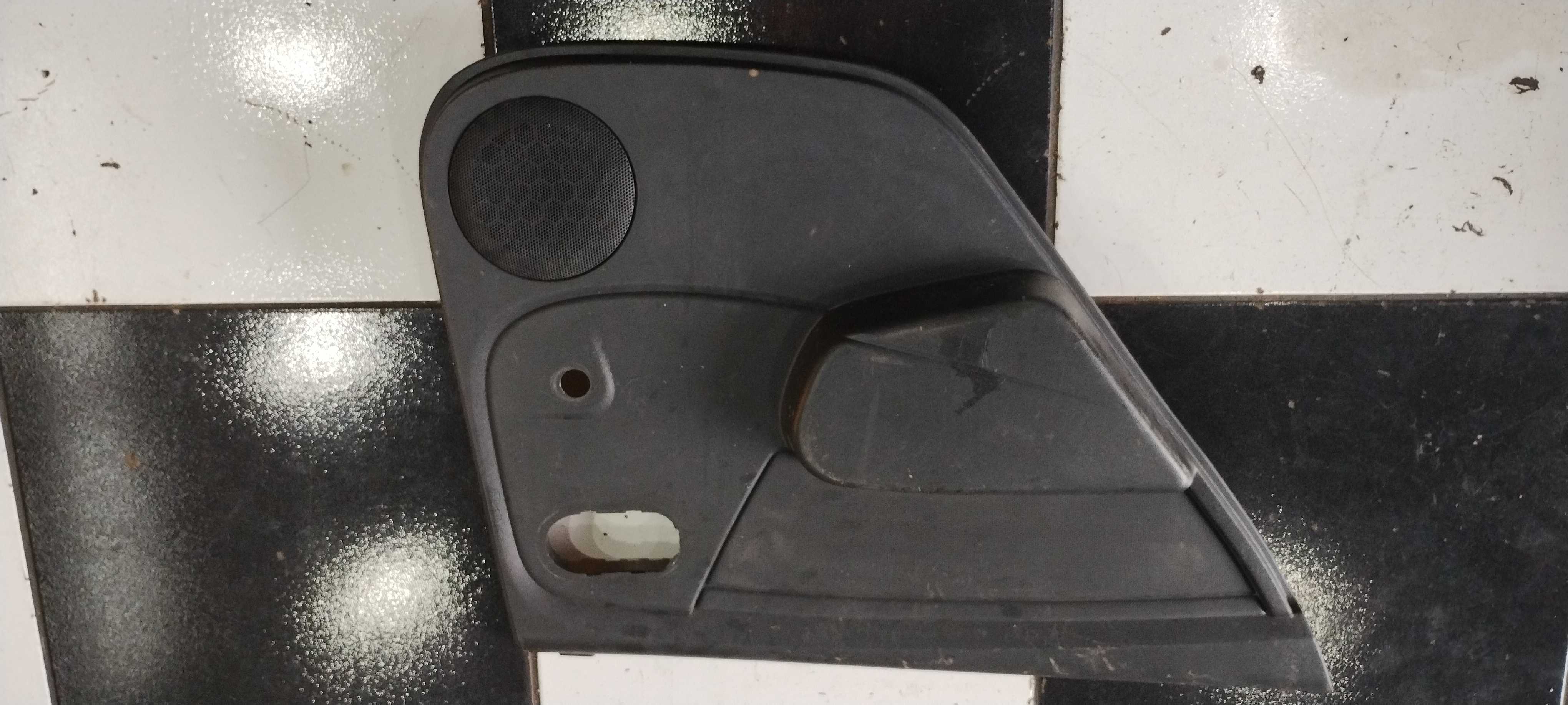 Forro De Porta Traseiro Esquerda Renault Sandero 2008 Preto 1