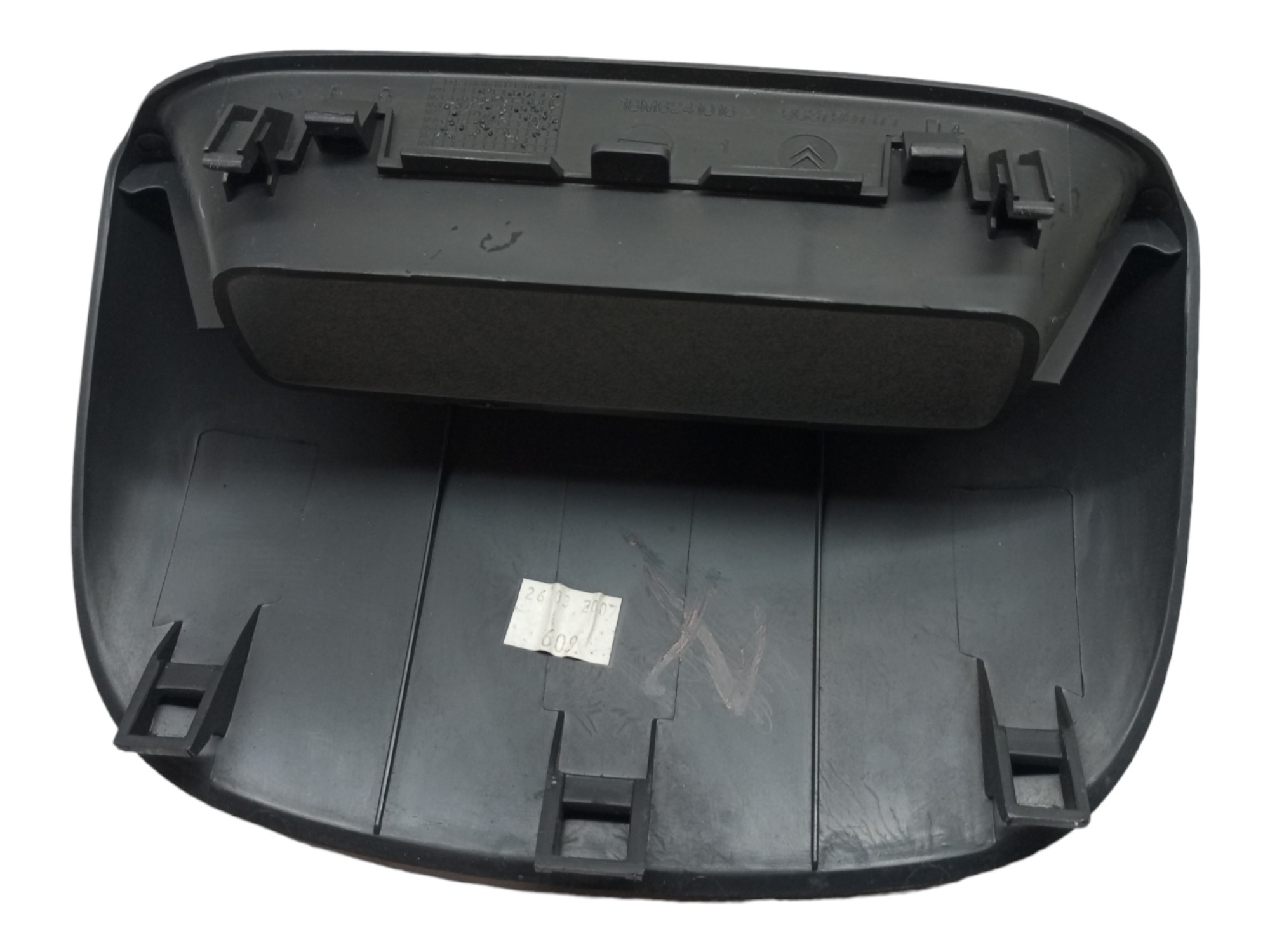 Moldura Computador Bordo Citroen C3 2003 2006 2009 2012  Preto 4