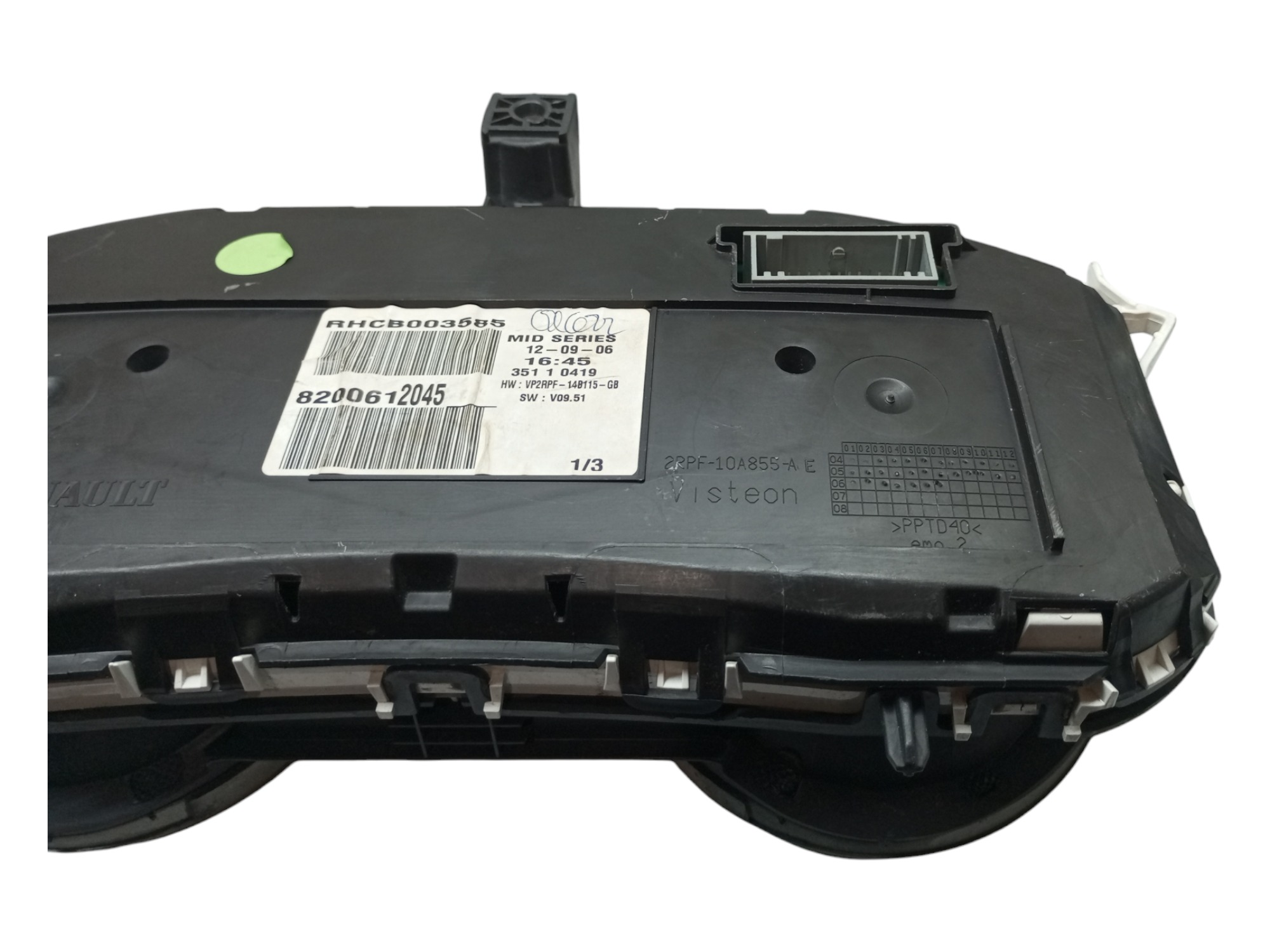 Painel Instrumento Velocimetro Megane 2007 2008 2010 2013  Preto 5