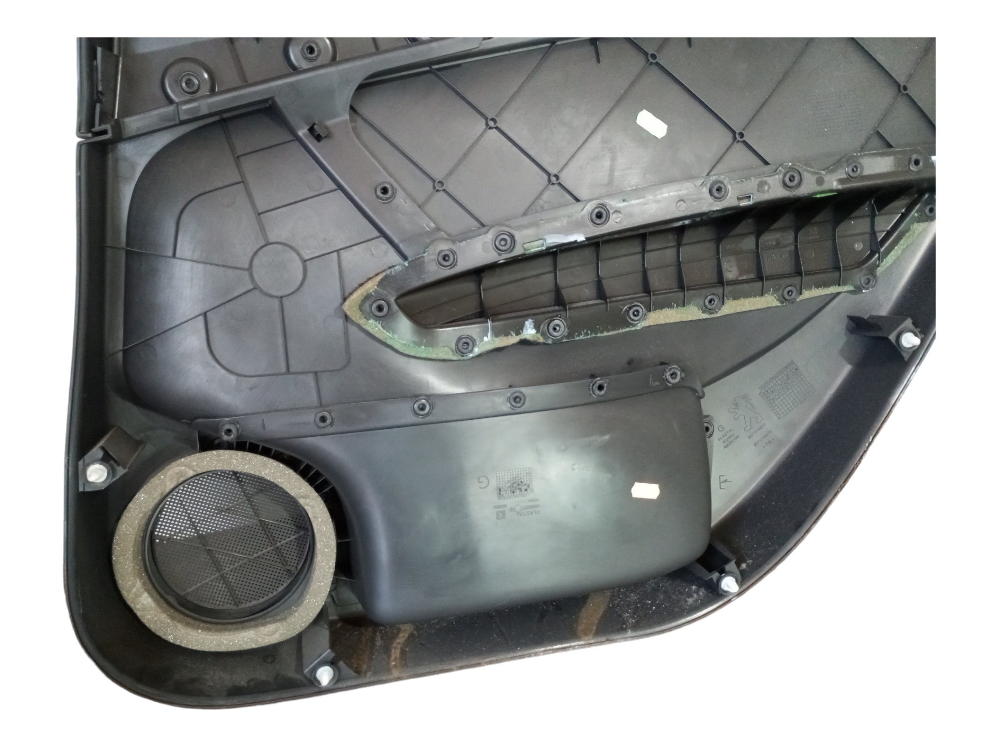 Forro Porta Peugeot 408 2012 2013 2014 Traseiro Esquerdo Preto 3