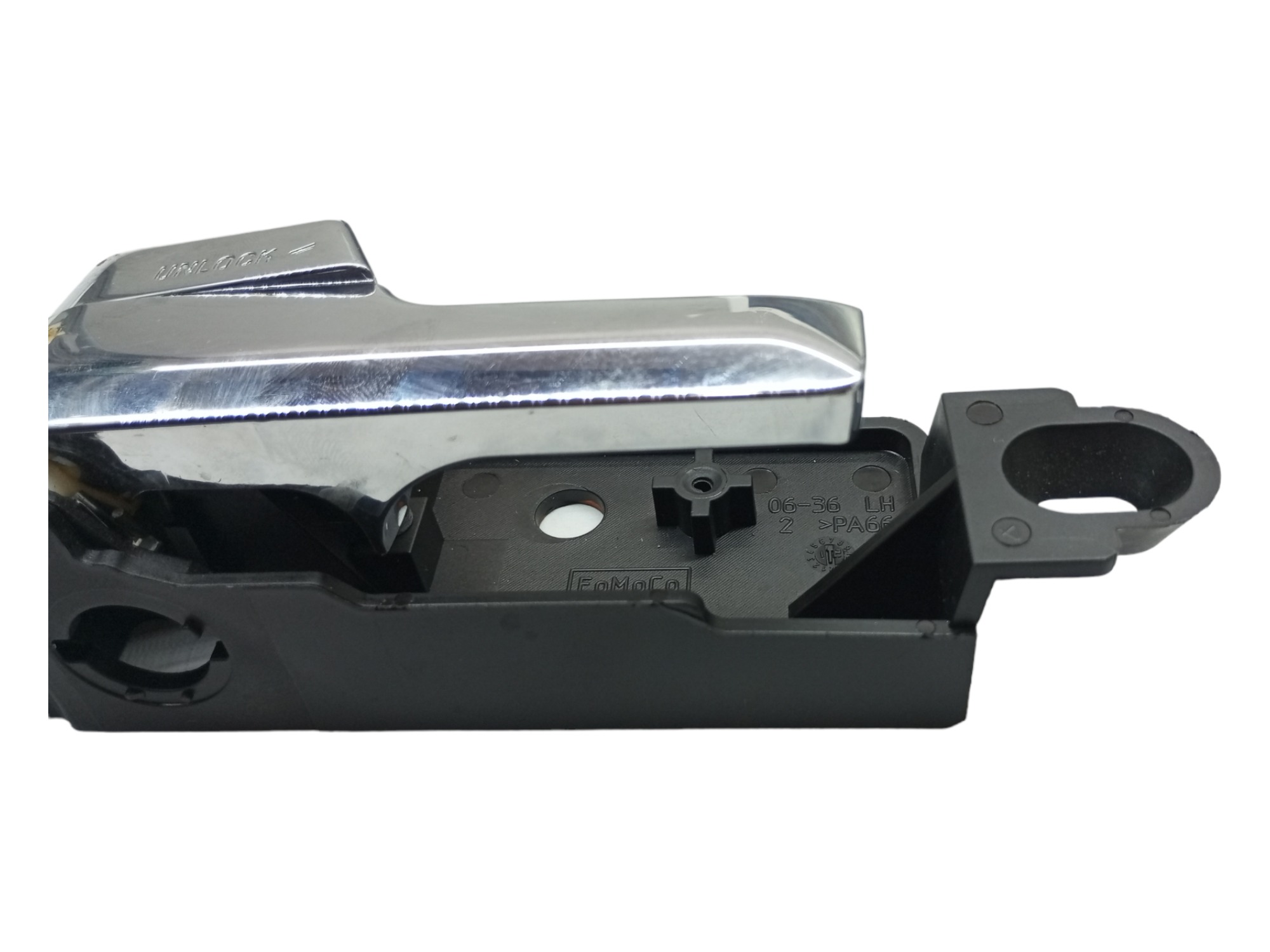 Macaneta Interna Ford Fusion 2007 2008 Traseira Esquerda  Cromado Traseira 2
