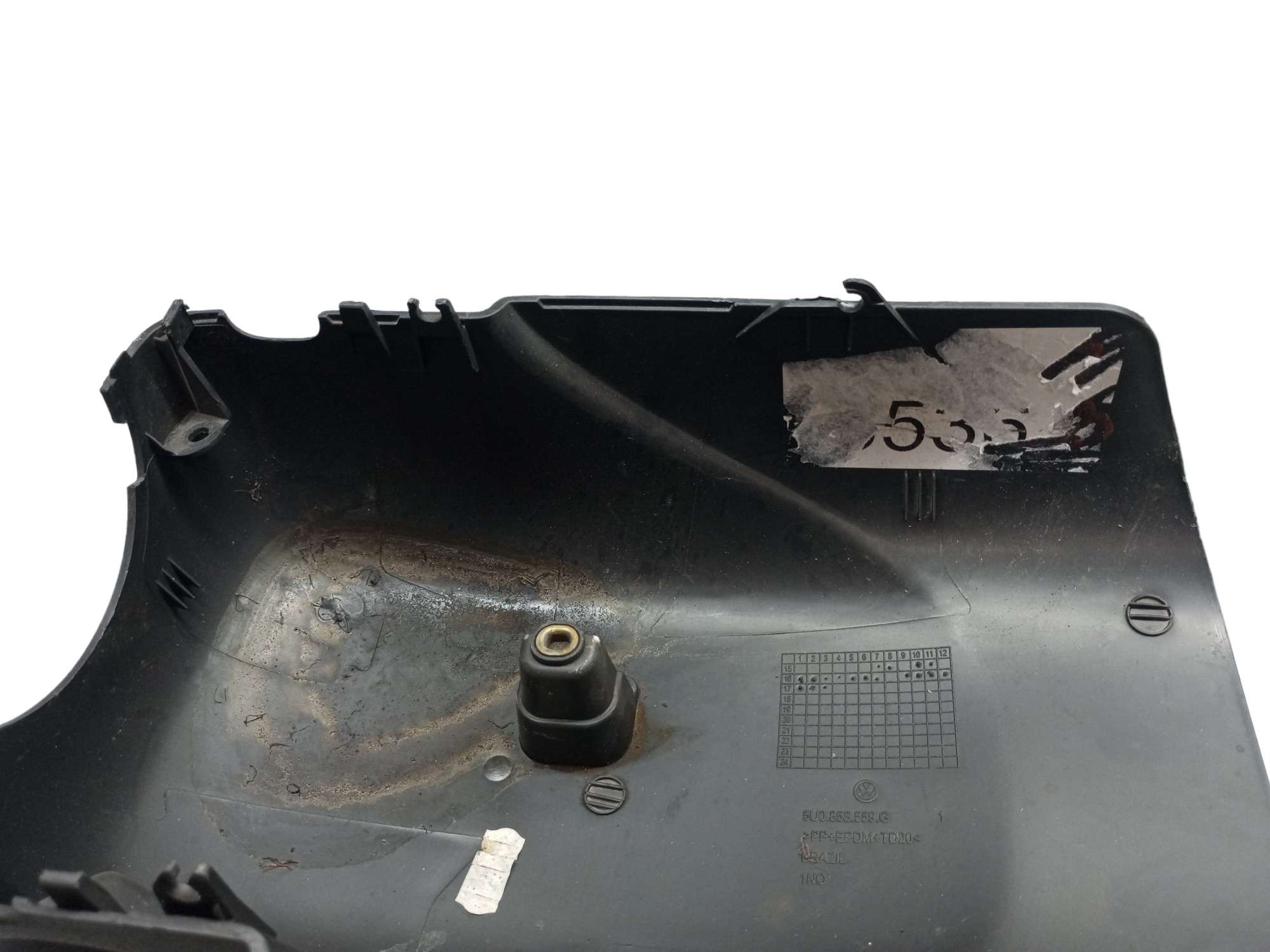 Moldura Capa Chave Seta Inferior Gol G5 2009 Inferior Vw 5