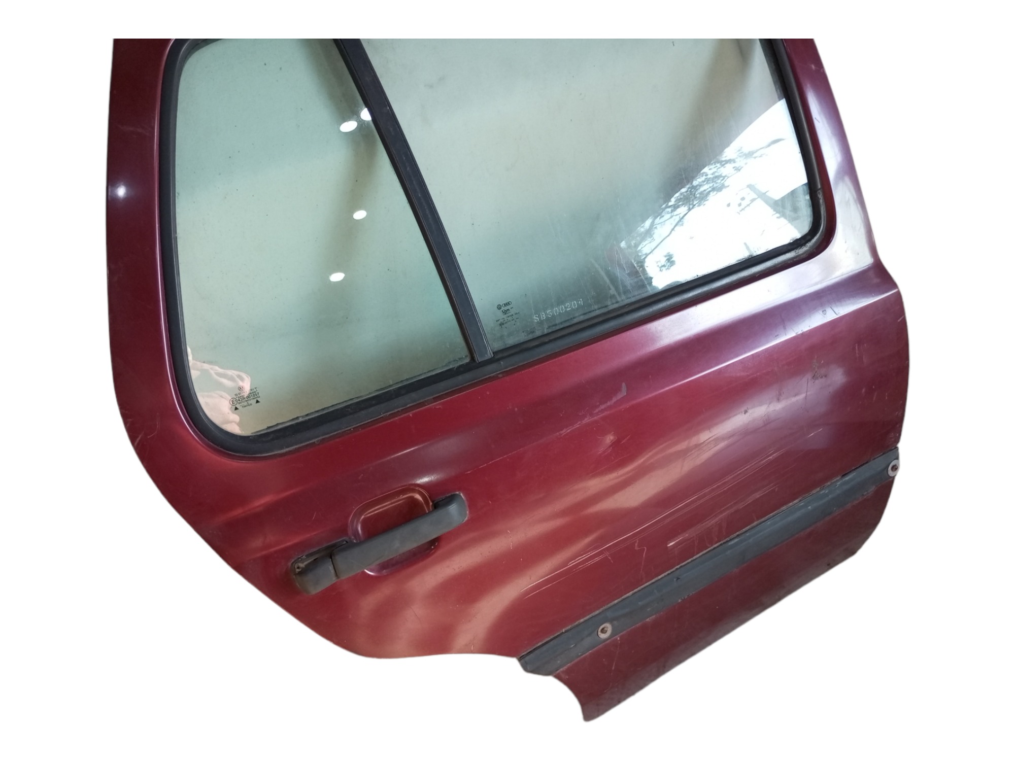 Porta Golf 95 96 97 98 99 Traseira Direita Mk3 Volkswagen Traseira Direita Vermelha 5