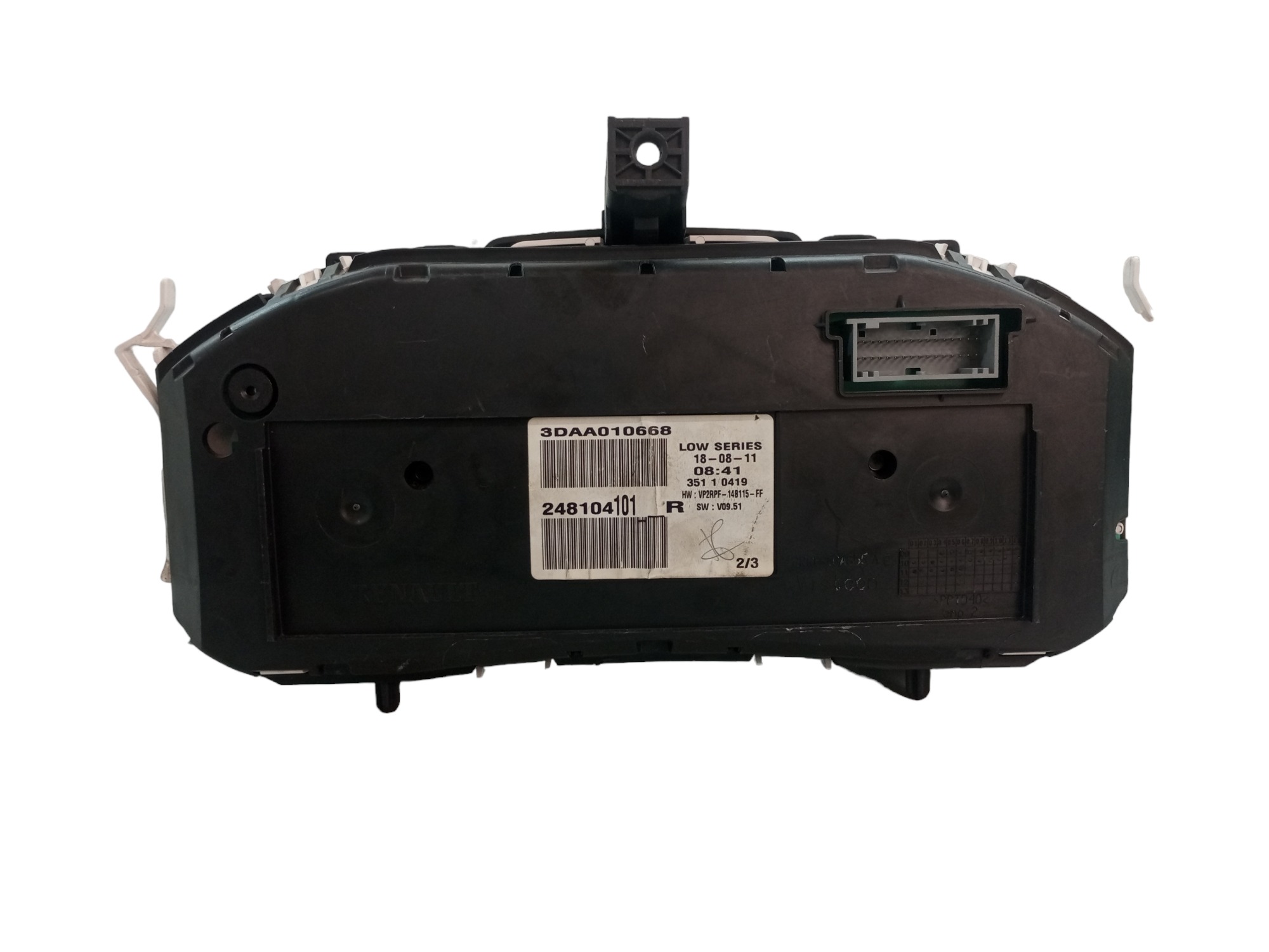 Painel Instrumento Velocimetro Megane Renault 2007 2008 2012 Preto 7
