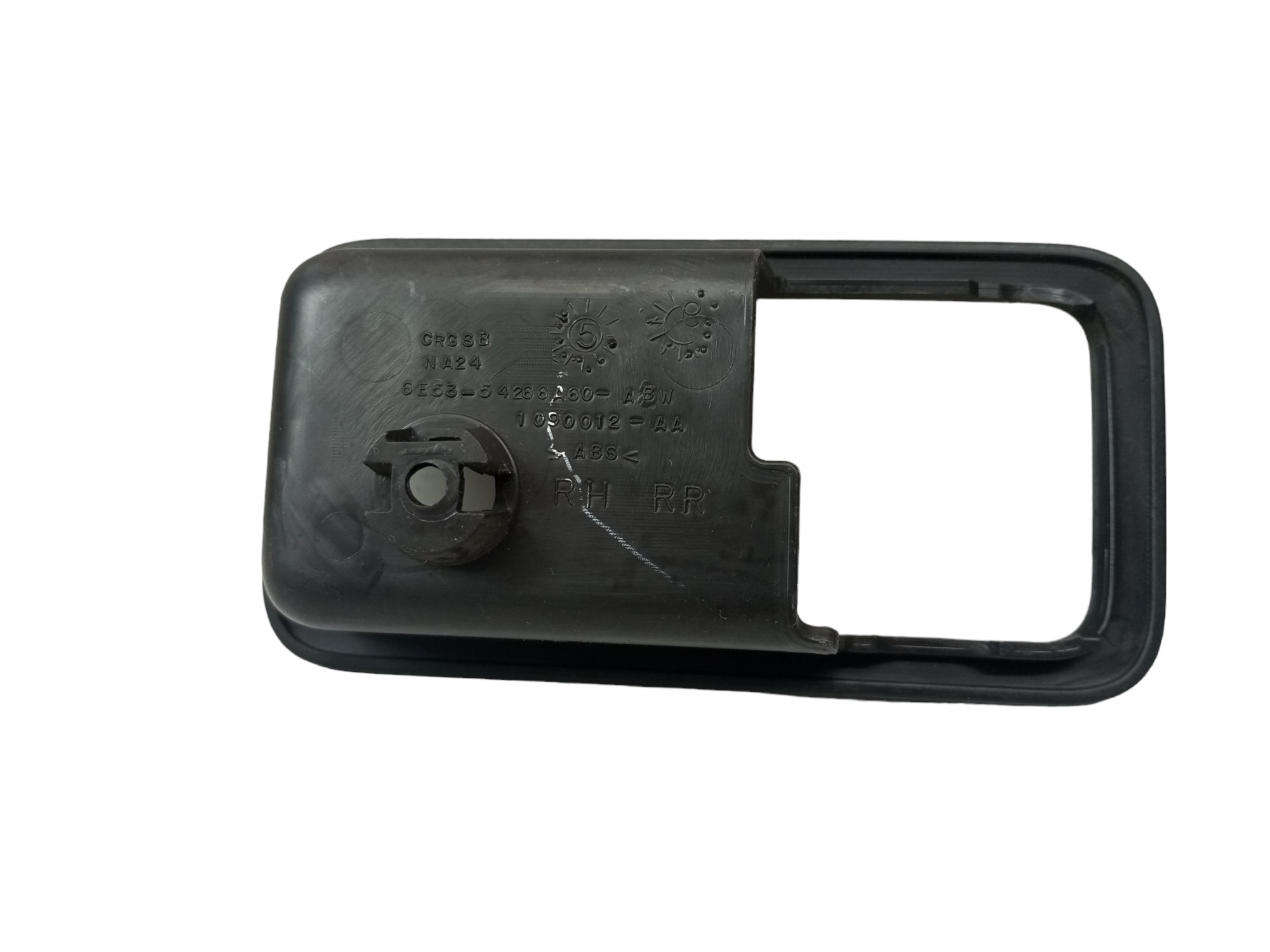 Moldura Macaneta Ford Fusion 2008 2012 Traseira Direita  Preto Traseira 3