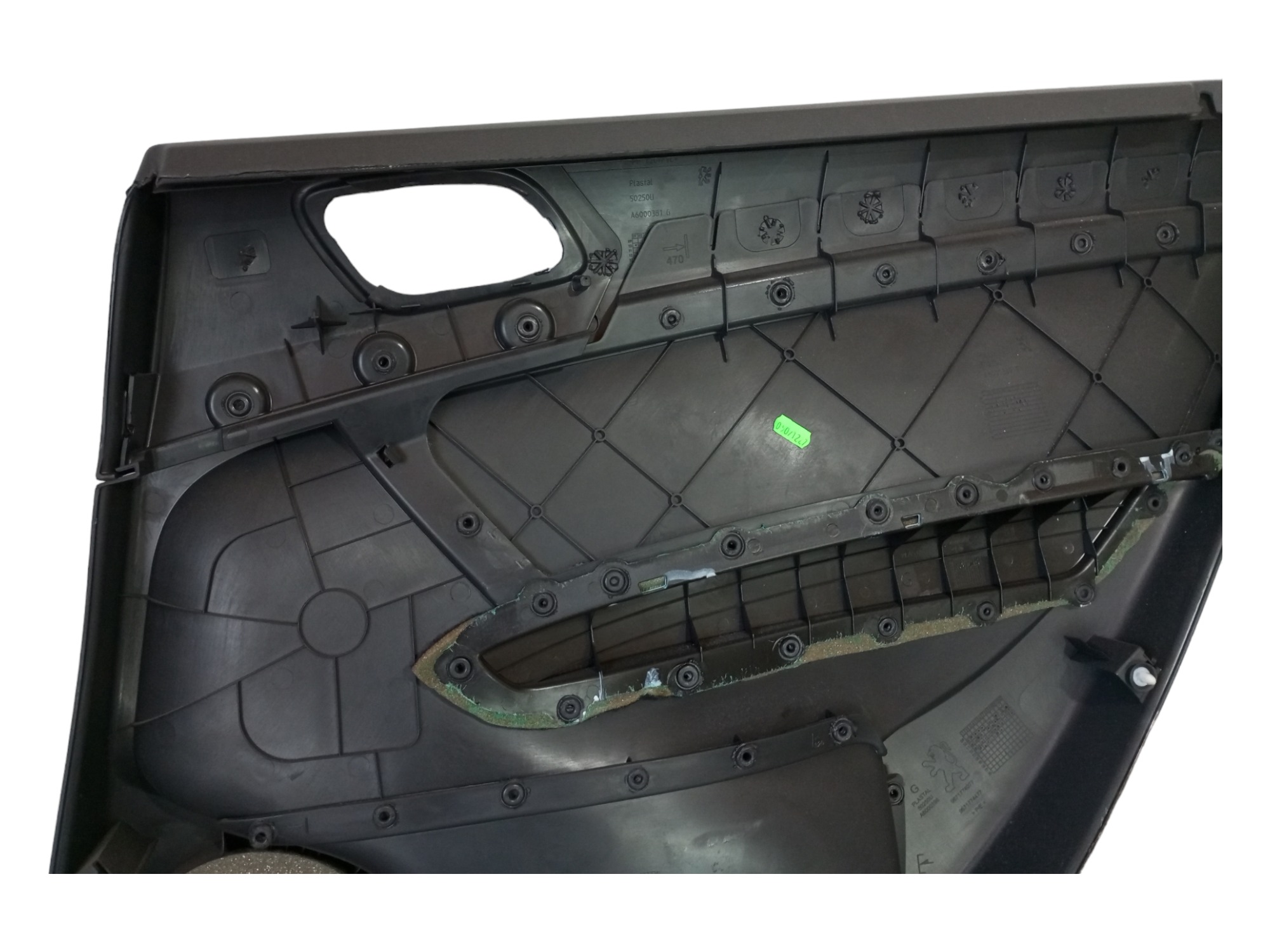 Forro Porta Peugeot 408 2012 2013 2014 Traseiro Esquerdo Preto 2