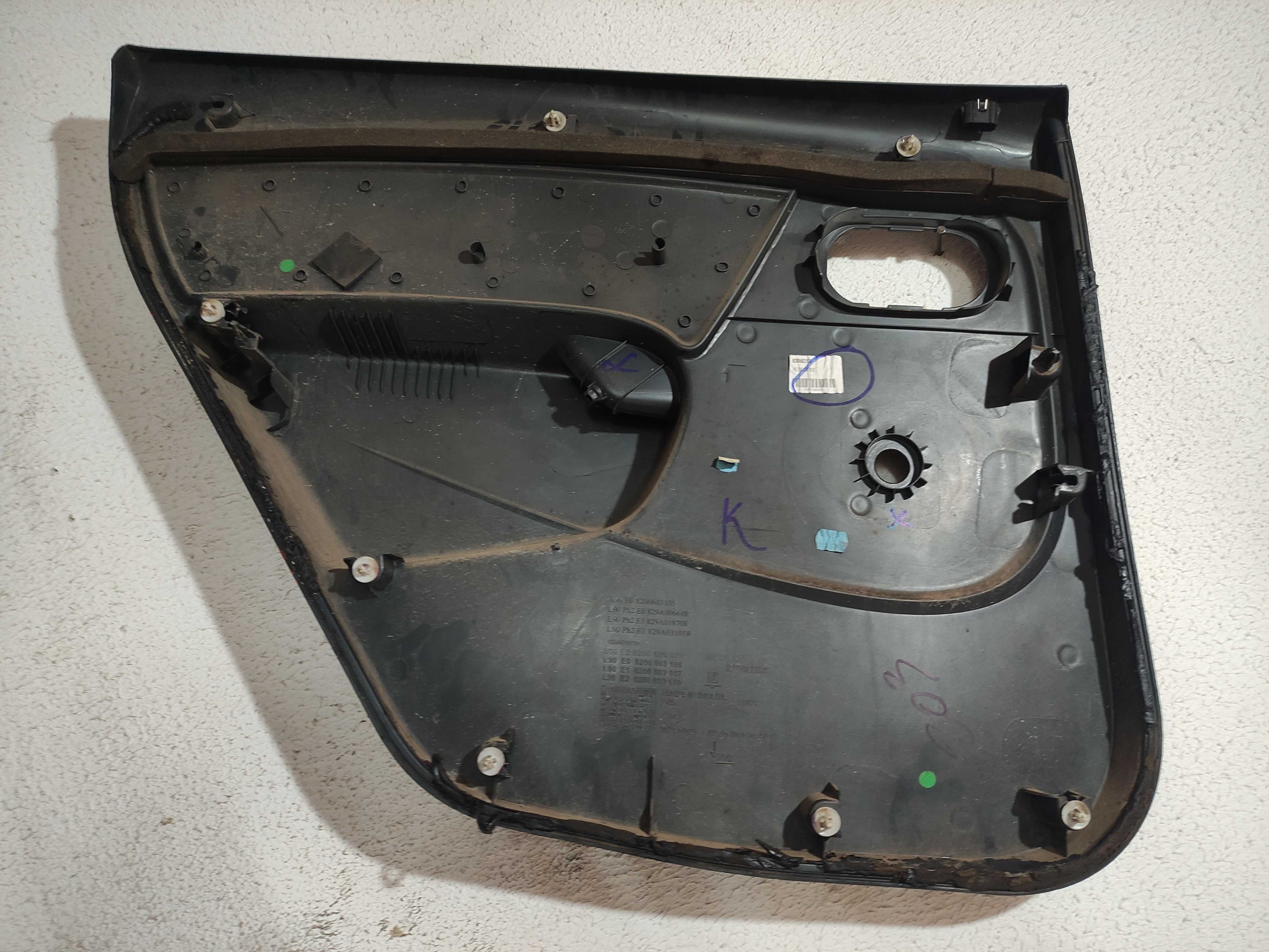 Forro De Porta Traseira Direita Renault Logan 2