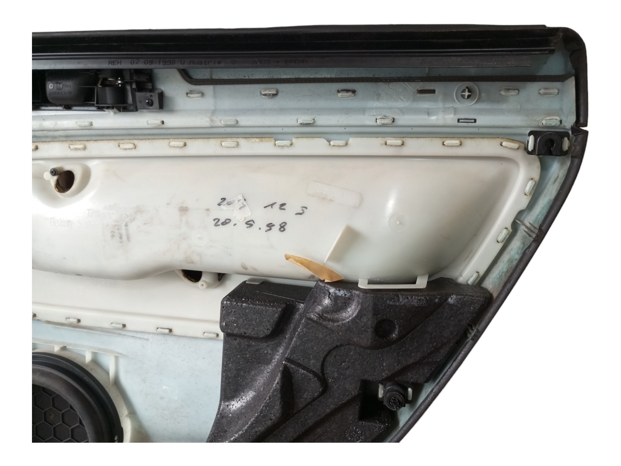 Forro Porta Passat 99 2000 2001 2002 Traseira Esquerda  Preto 6
