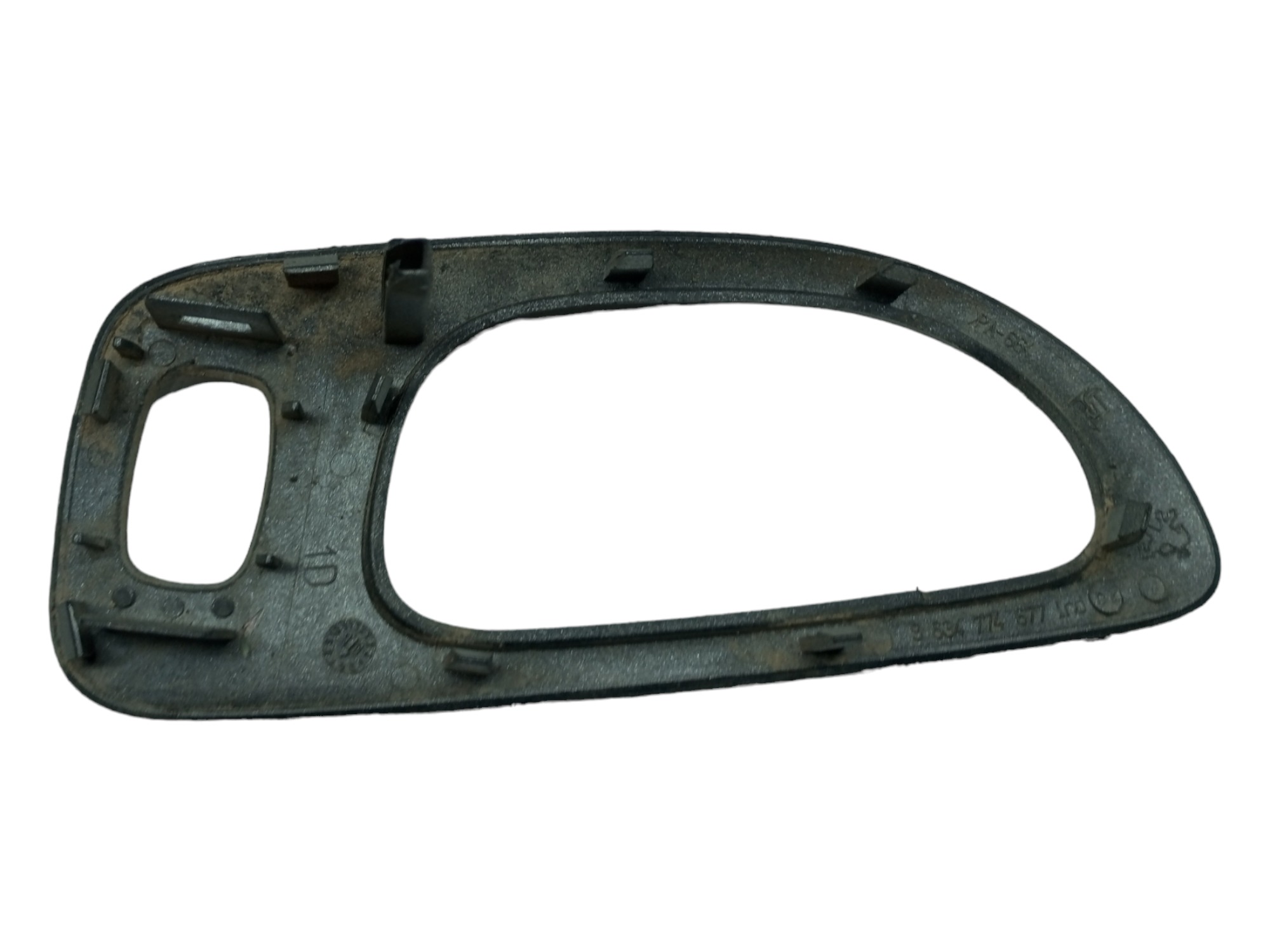 Moldura Macaneta Interna Peugeot 307 2007 Traseira Direita Preto Traseira 4