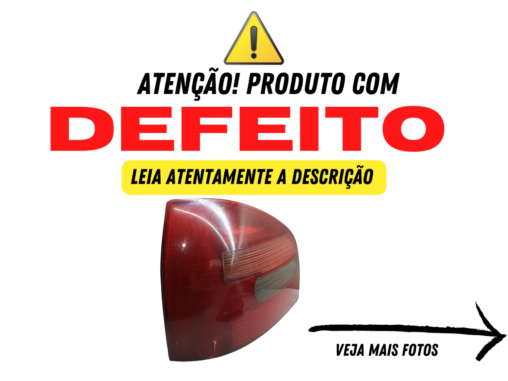 Lanterna Audi A3 Traseira Lado Esquerdo 96 98 2001 2004 Esquerdo Vermelho 2