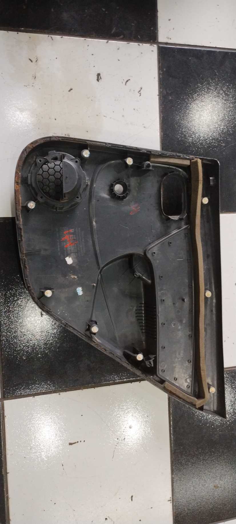 Forro De Porta Traseiro Esquerda Renault Sandero 2008 Preto 3