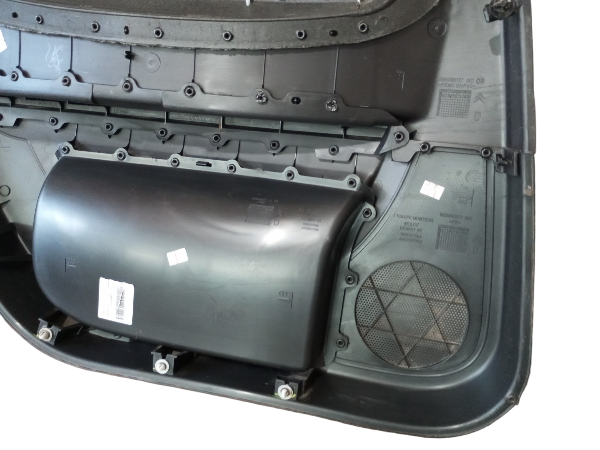 Forro Porta Citroen C4 Pallas 2007 2012 Traseiro Direito Preto 6