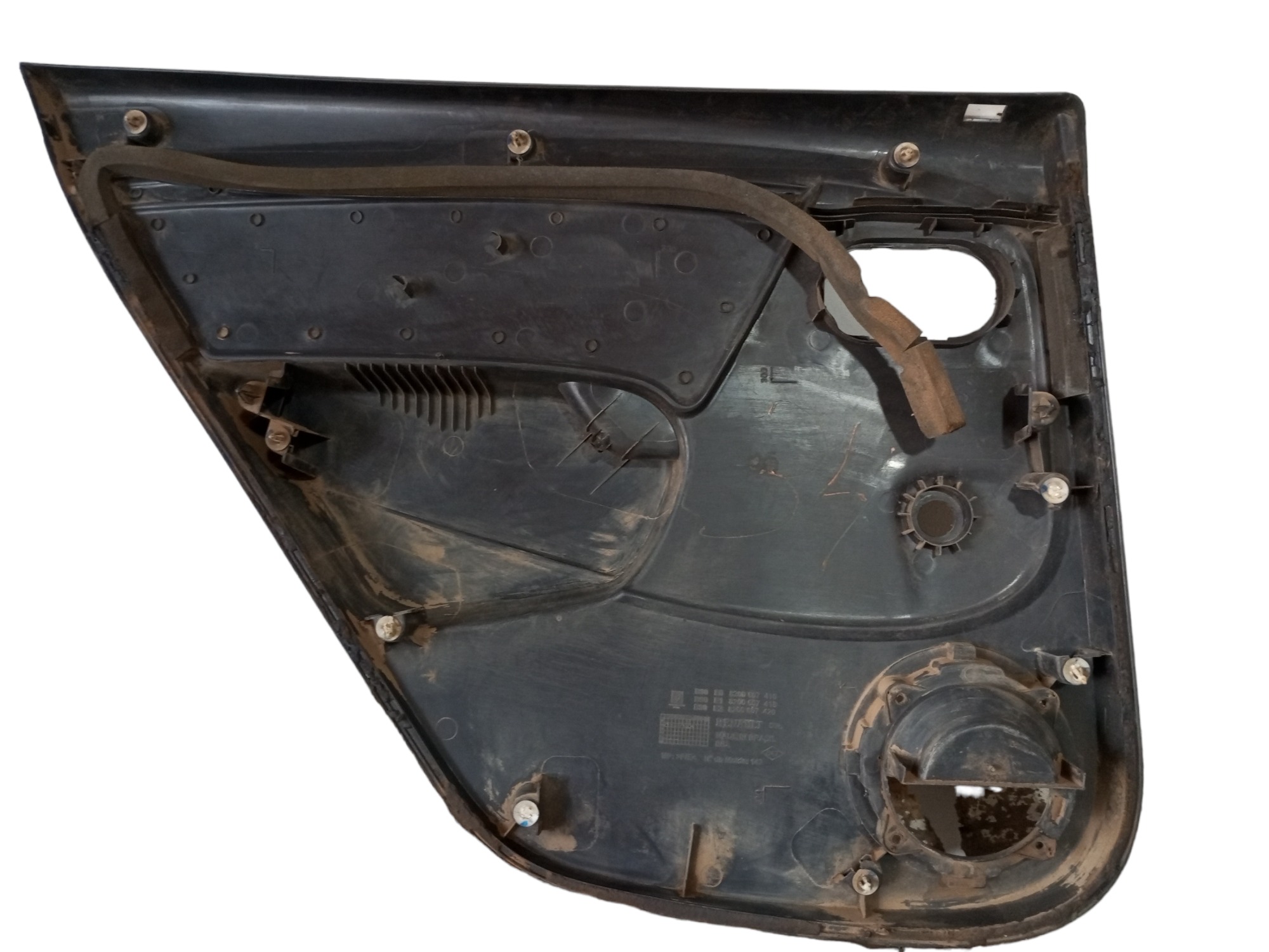 Forro Porta Renault Sandero 2009 2010 Traseiro Direito  Preto 3