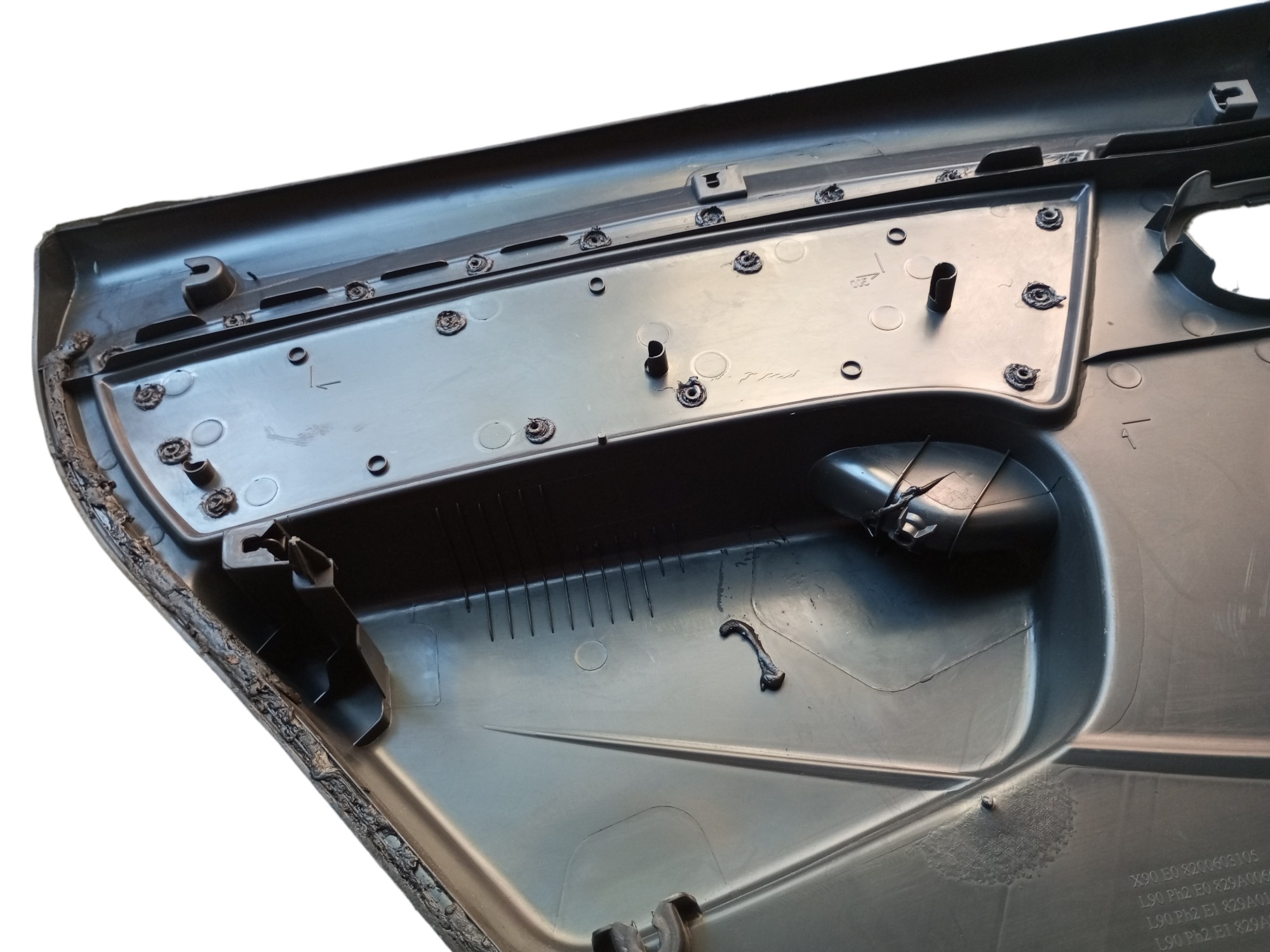 Forro Porta Renault Logan 2010 2011 2012 Traseiro Direito  Preto 2