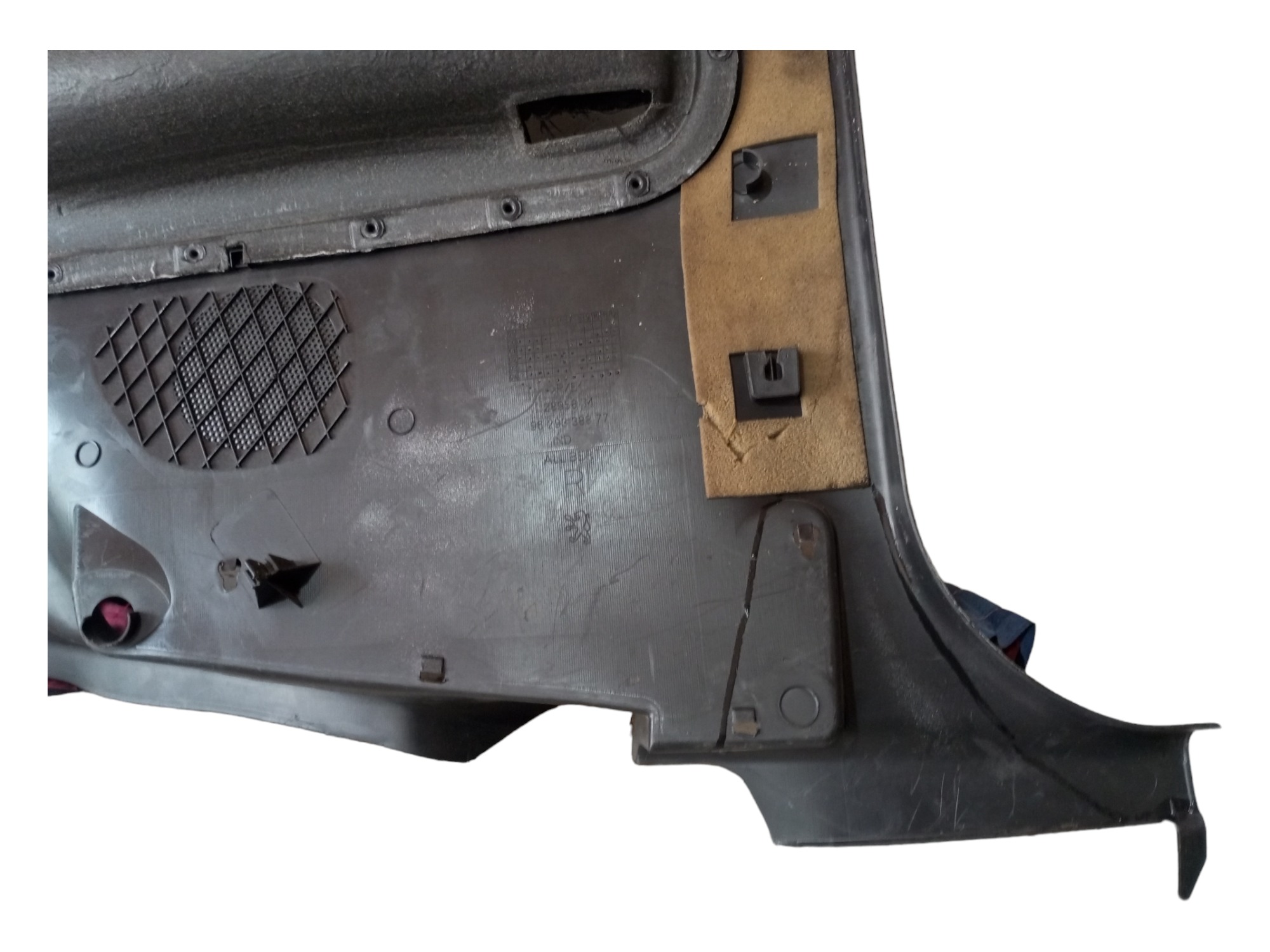 Forro Porta Peugeot 206 2002 2006 2009 Traseiro Direito 2p Preto 5