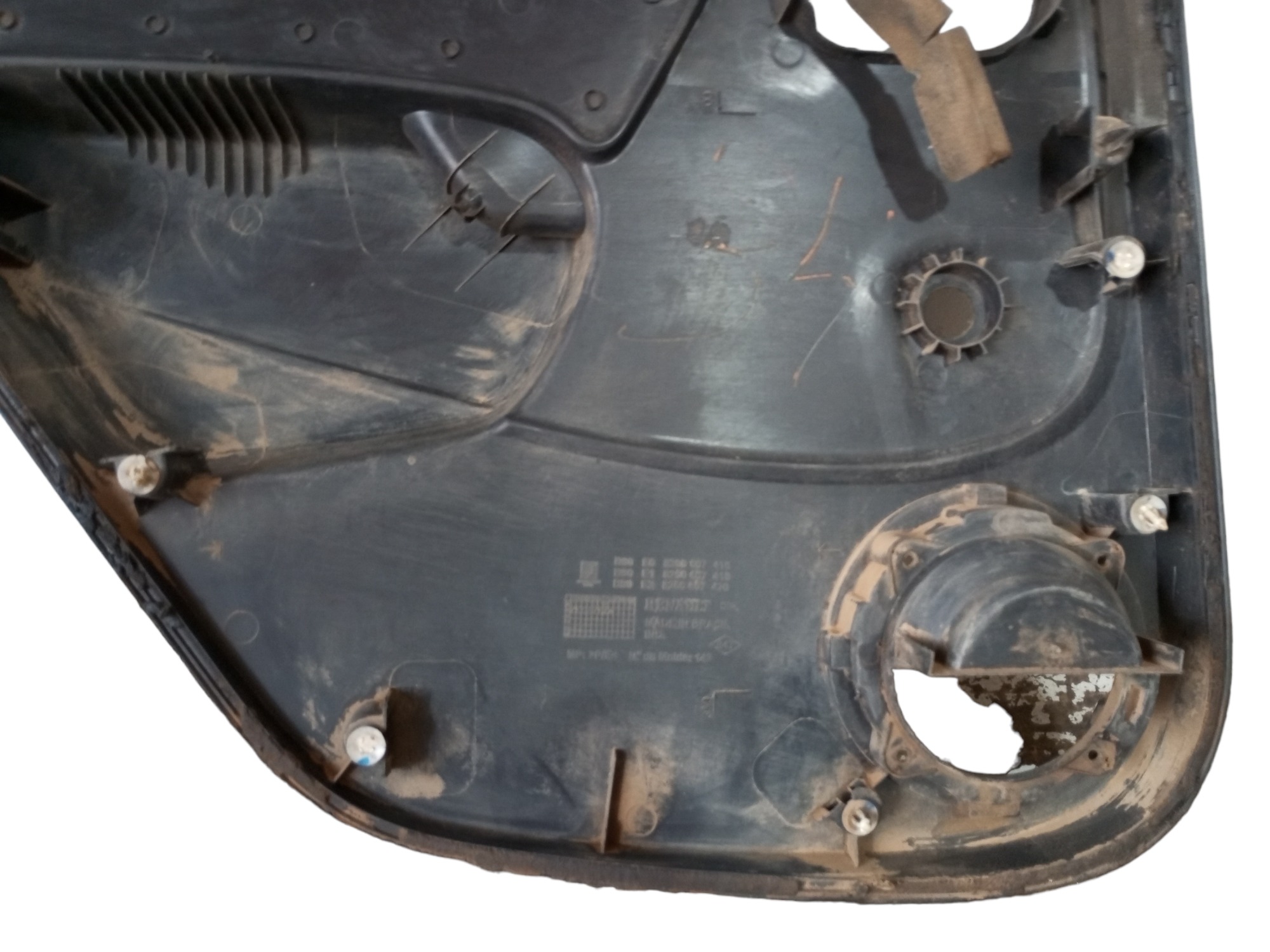 Forro Porta Renault Sandero 2009 2010 Traseiro Direito  Preto 5