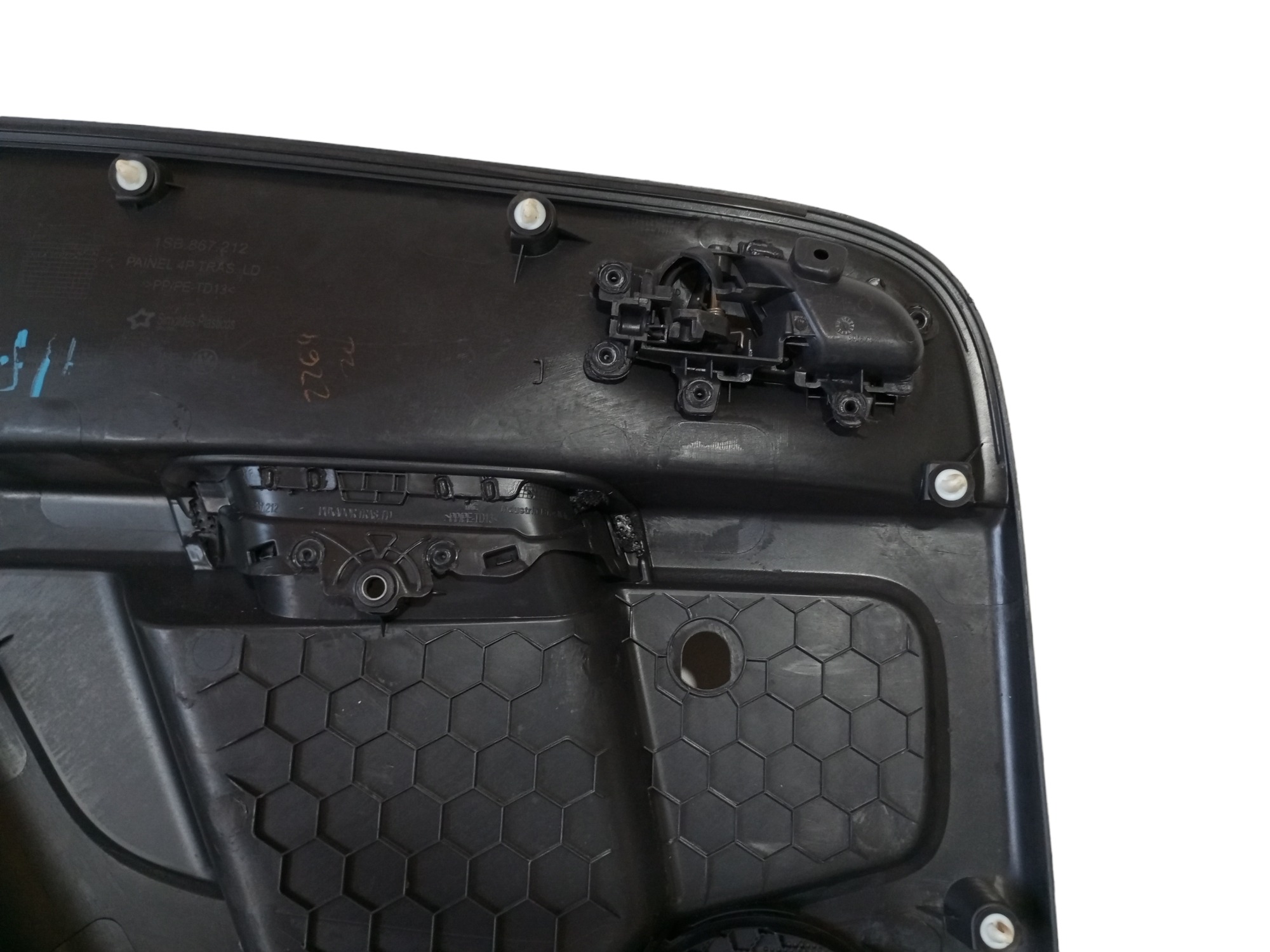 Forro Porta Volkswagen Up 2014 2015 2016 Traseira Direita Preto 8
