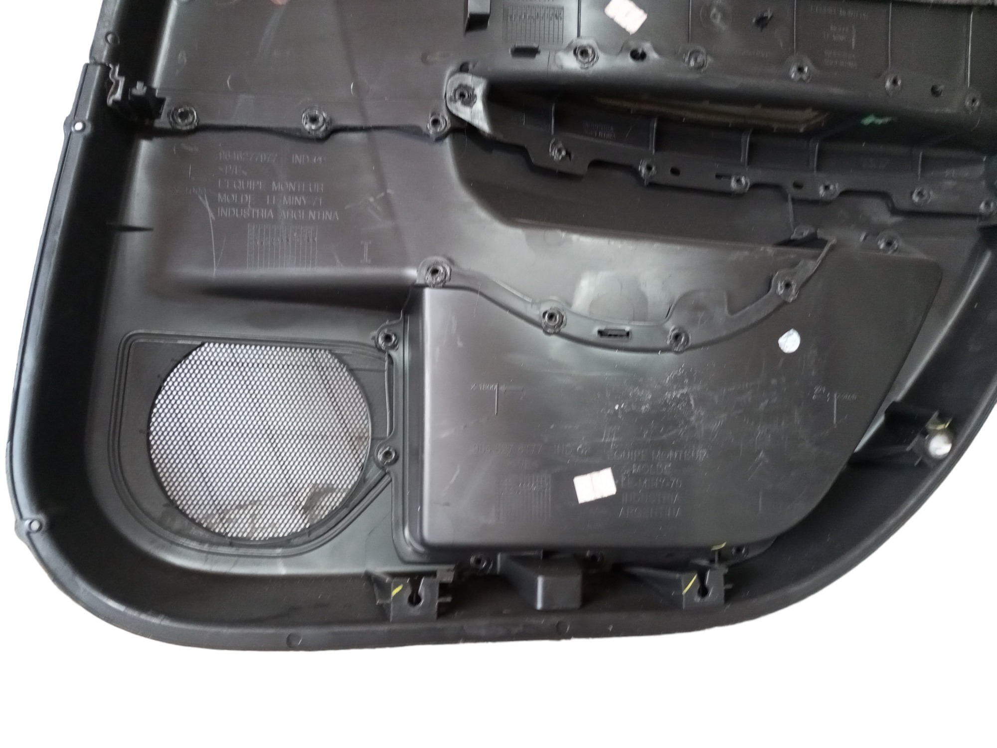 Forro Porta Citroen C4 2007 2008 2009 Traseira Esquerda  Preto 7