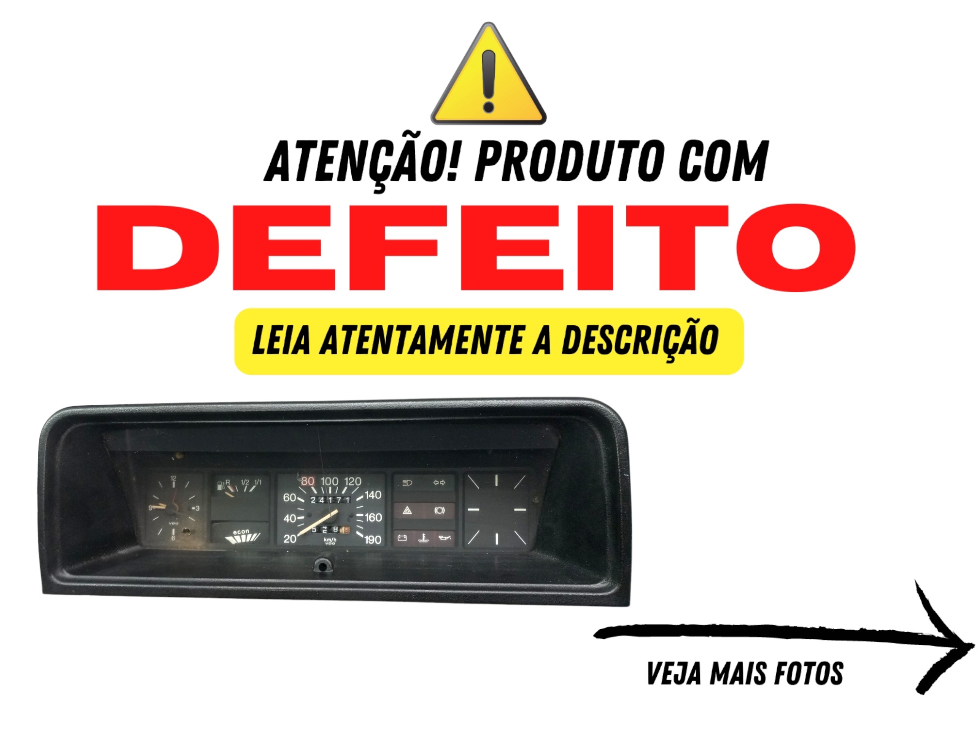 Painel De Instrumentos Gol Quadrado Bx 86 85 82 Com Defeito 3