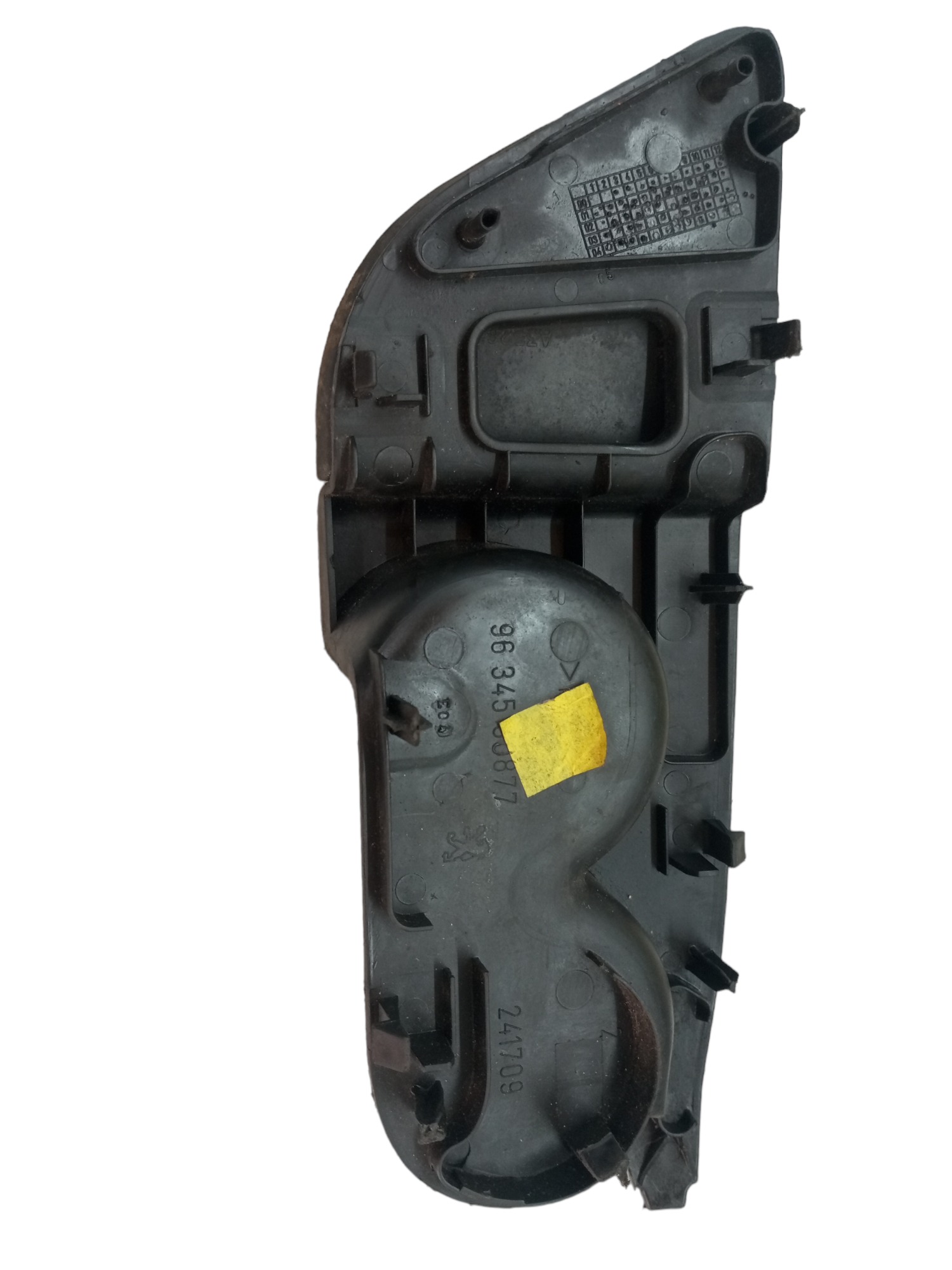 Porta Copos Console Central Peugeot 307 206 2007 2009 2012 Preto 4
