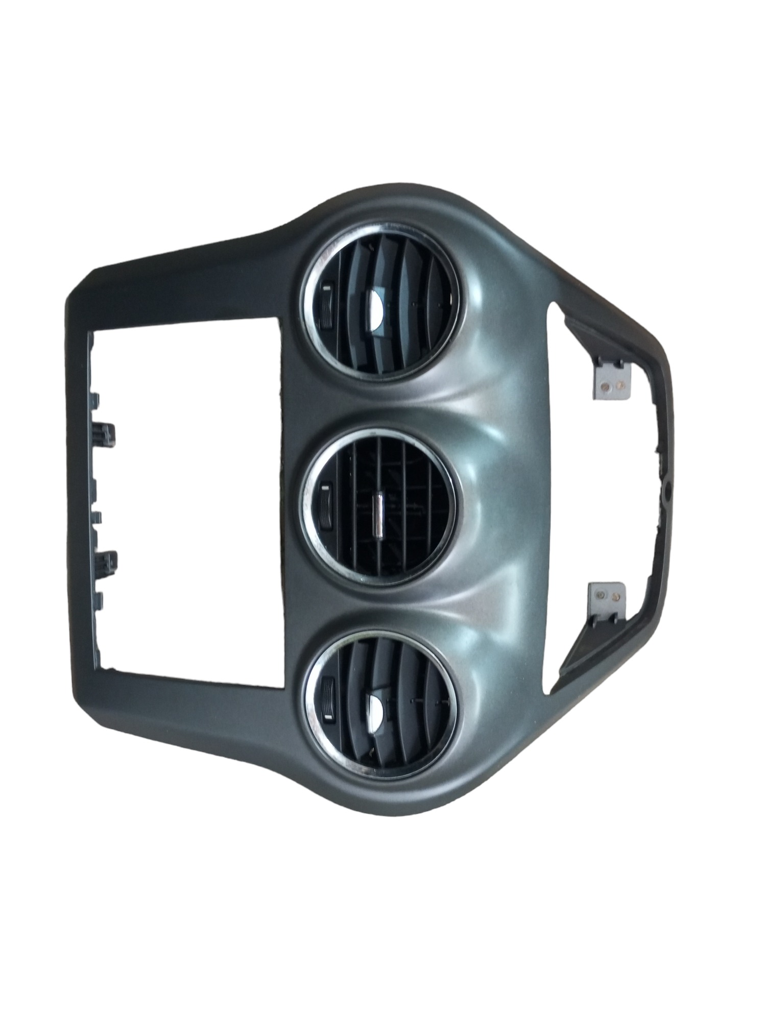 Moldura Painel Central Captiva 2008 2009 2010 2015 2 Din  Cinza 4