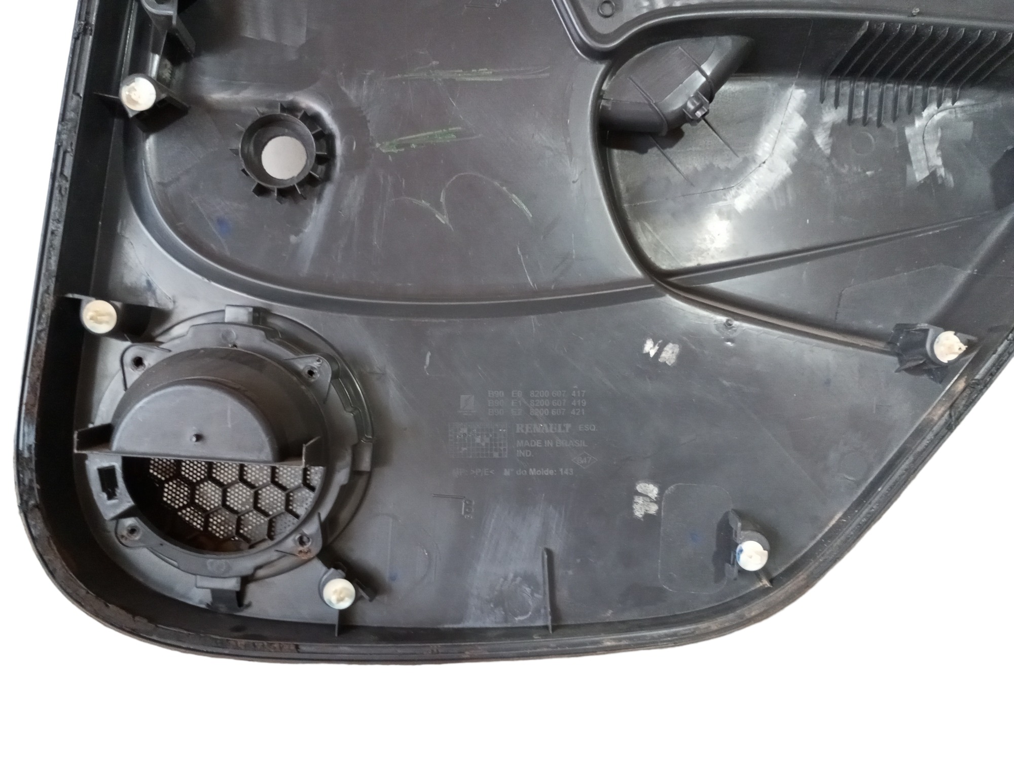 Forro Porta Renault Sandero 2009 2010 Traseiro Esquerdo  Preto 6