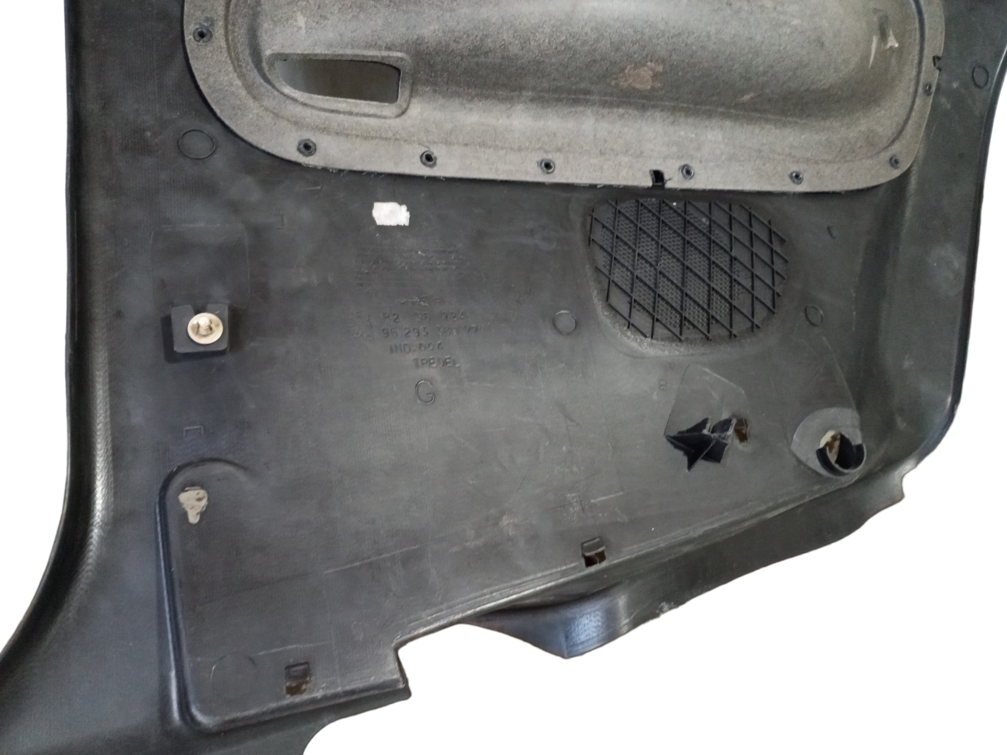 Forro Porta Peugeot 206 2002 2003 2004 Traseira Esquerda  Preto 4