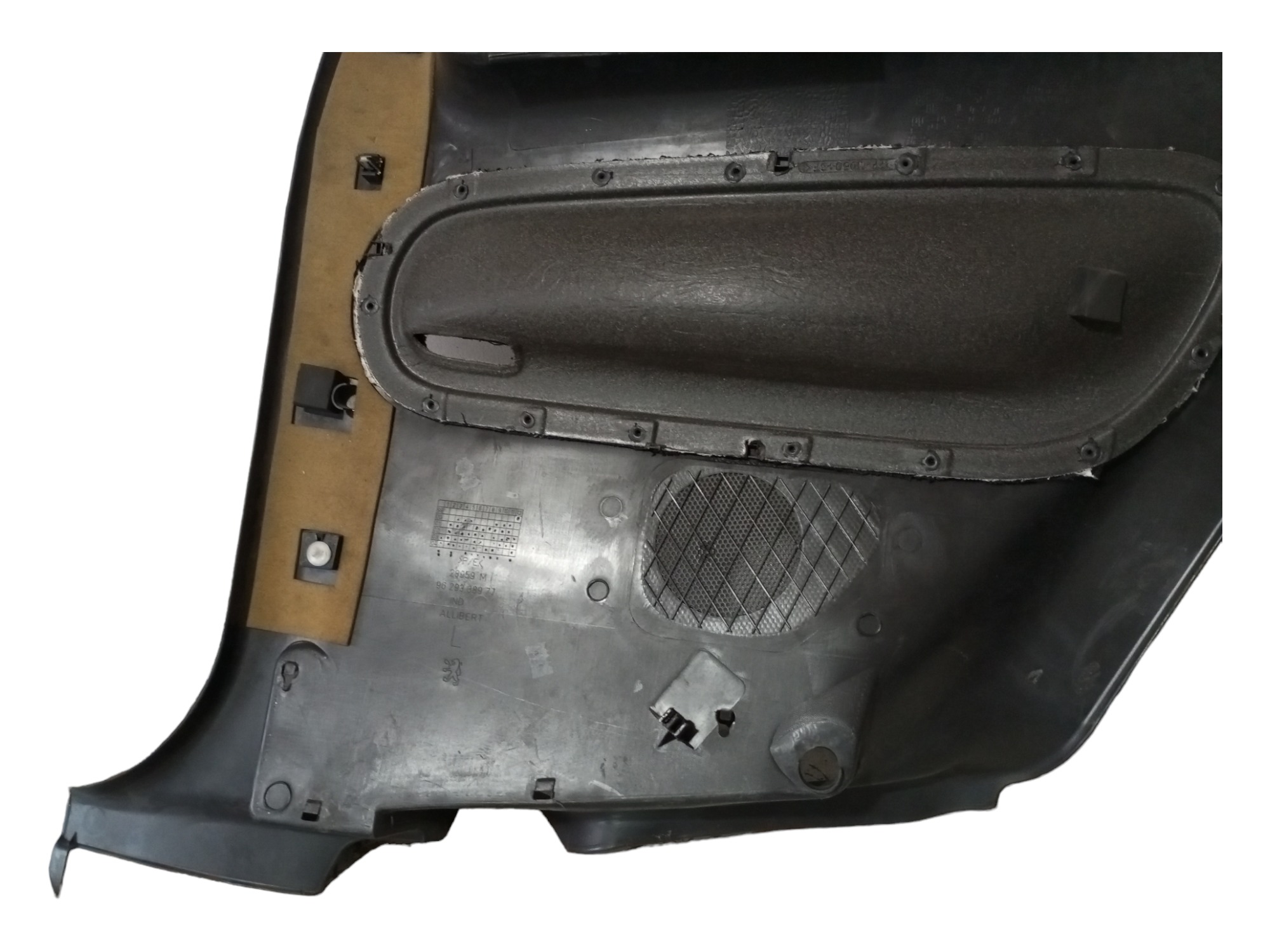 Forro Porta Peugeot 206 2002 2006 2008 Traseiro Esquerdo Preto 6