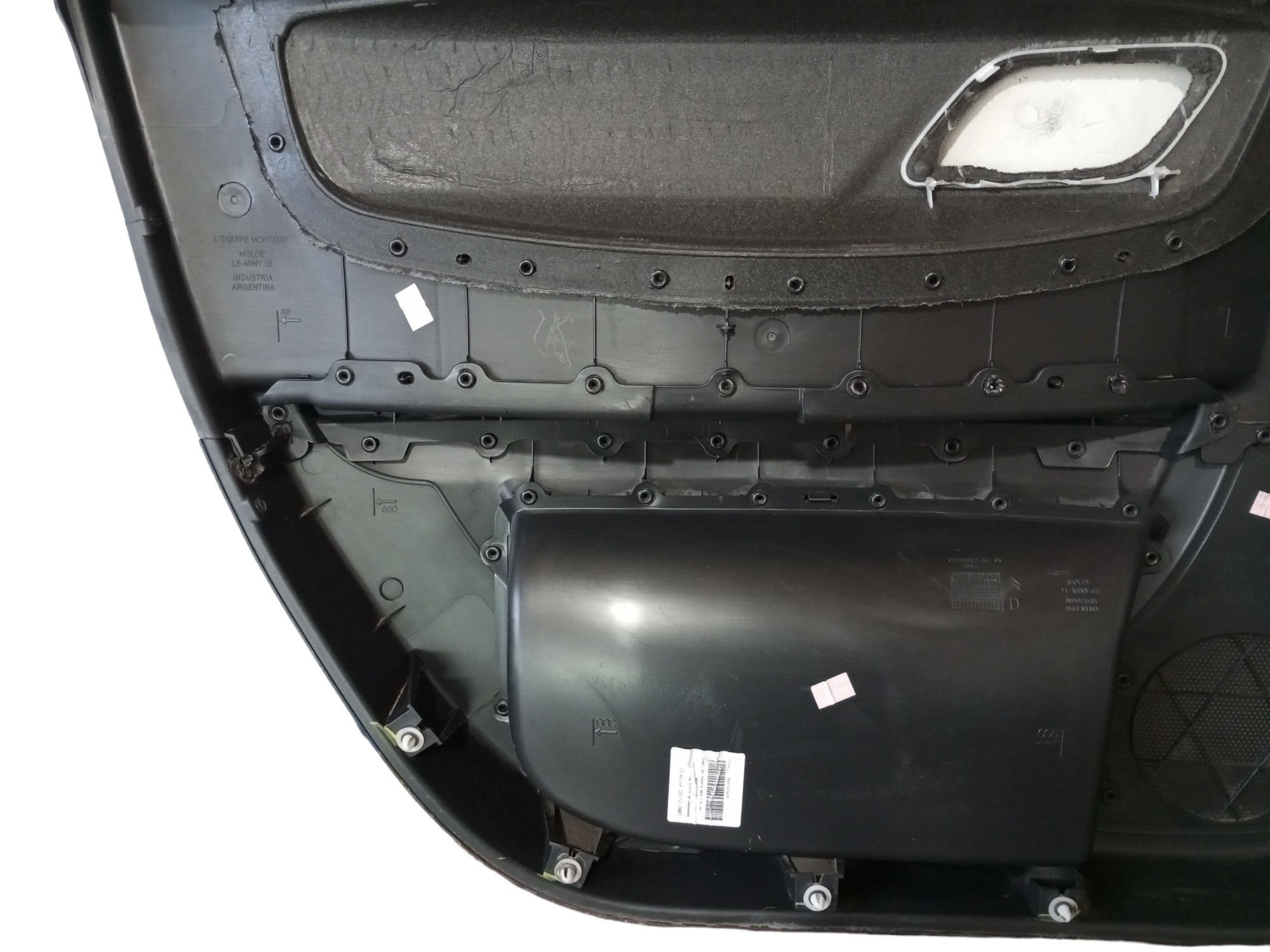 Forro Porta Citroen C4 Pallas 2007 2012 Traseiro Direito Preto 4