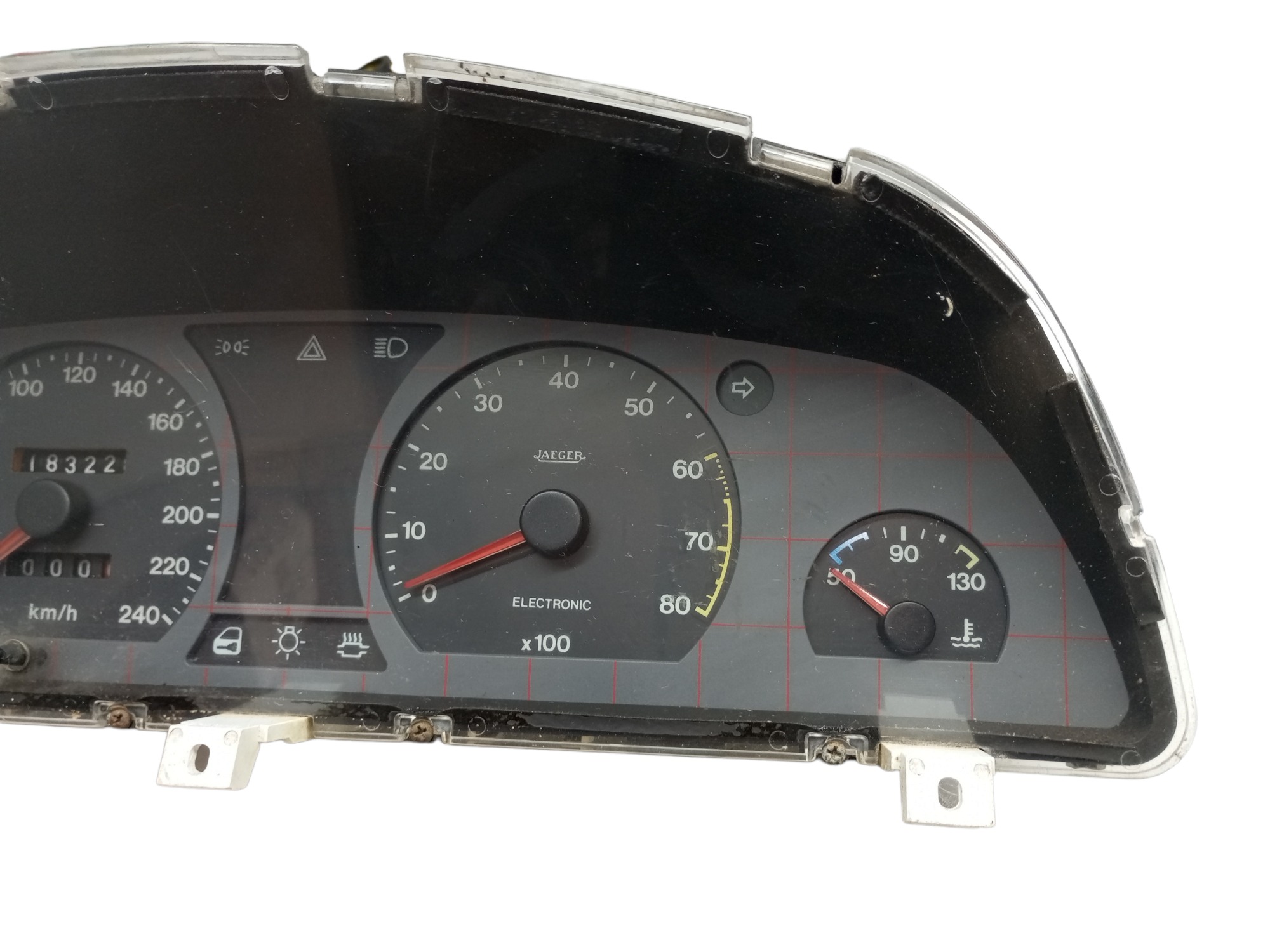 Painel Instrumento Tempra 93 95 96 Velocimetro Conta Giro Preto 5