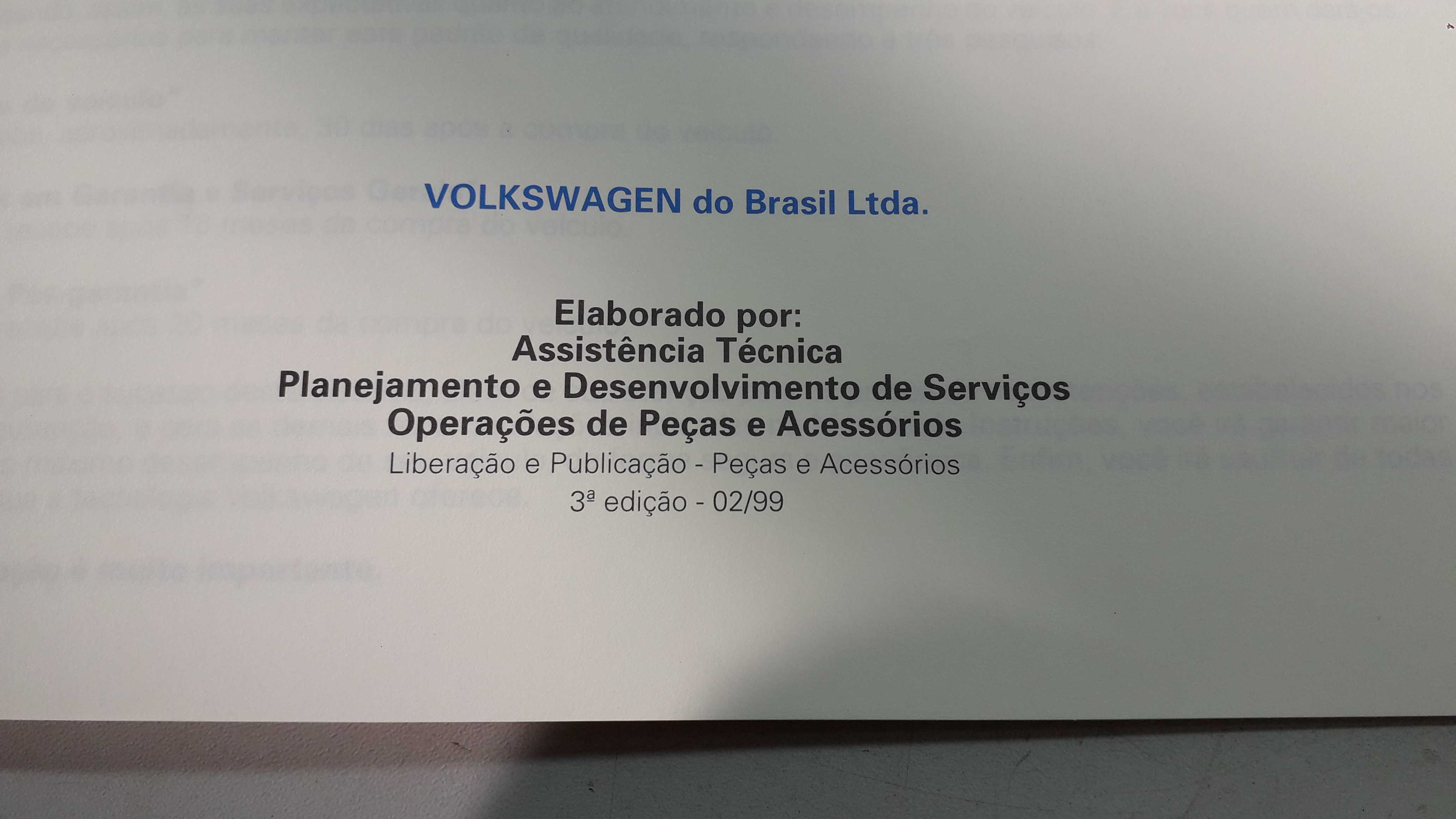 Manual De Instruções Vw Gol Mi Gol 16v 6