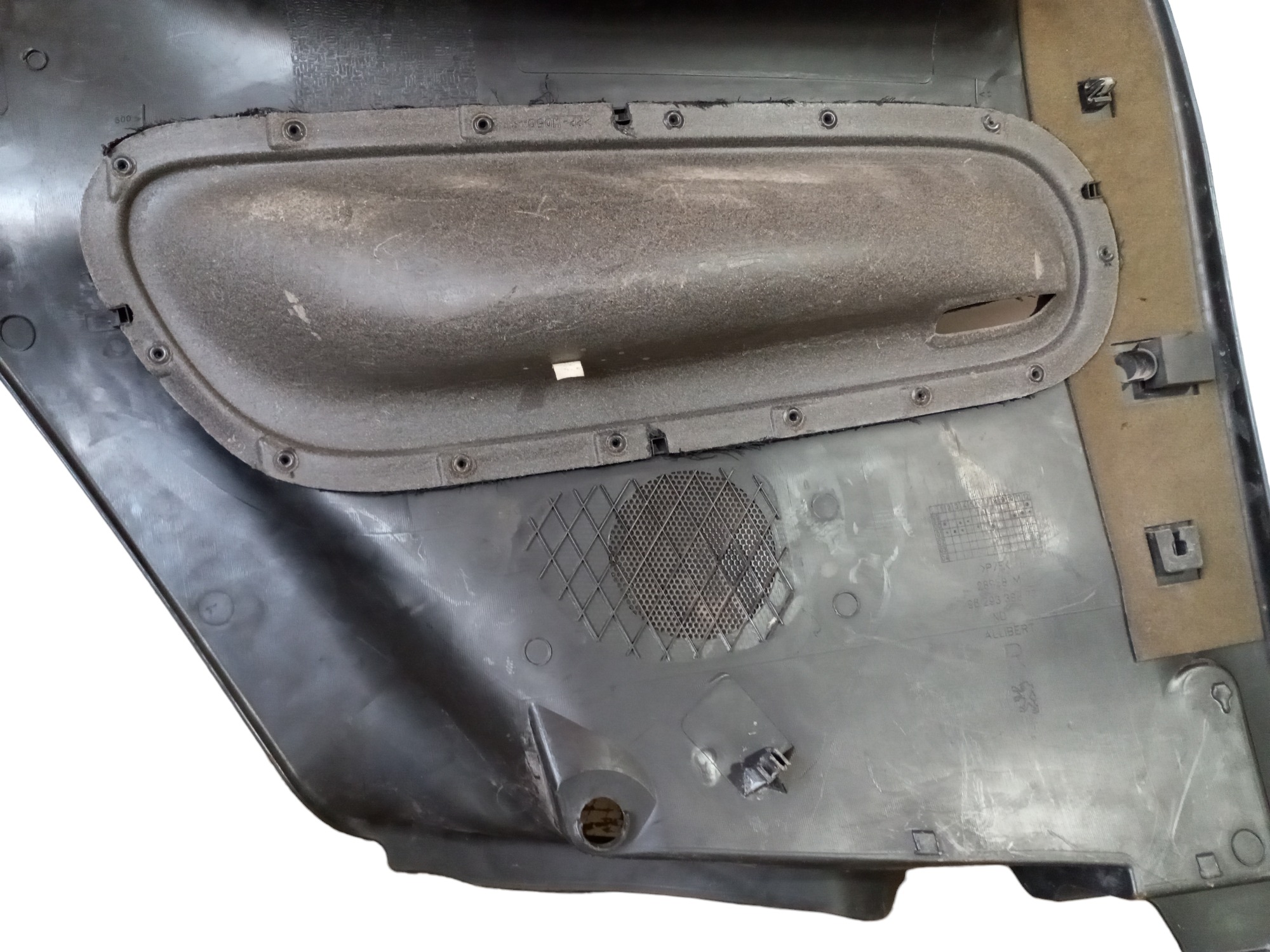 Forro Porta Peugeot 206 2003 2004 2005 Traseira Direita  Preto 2
