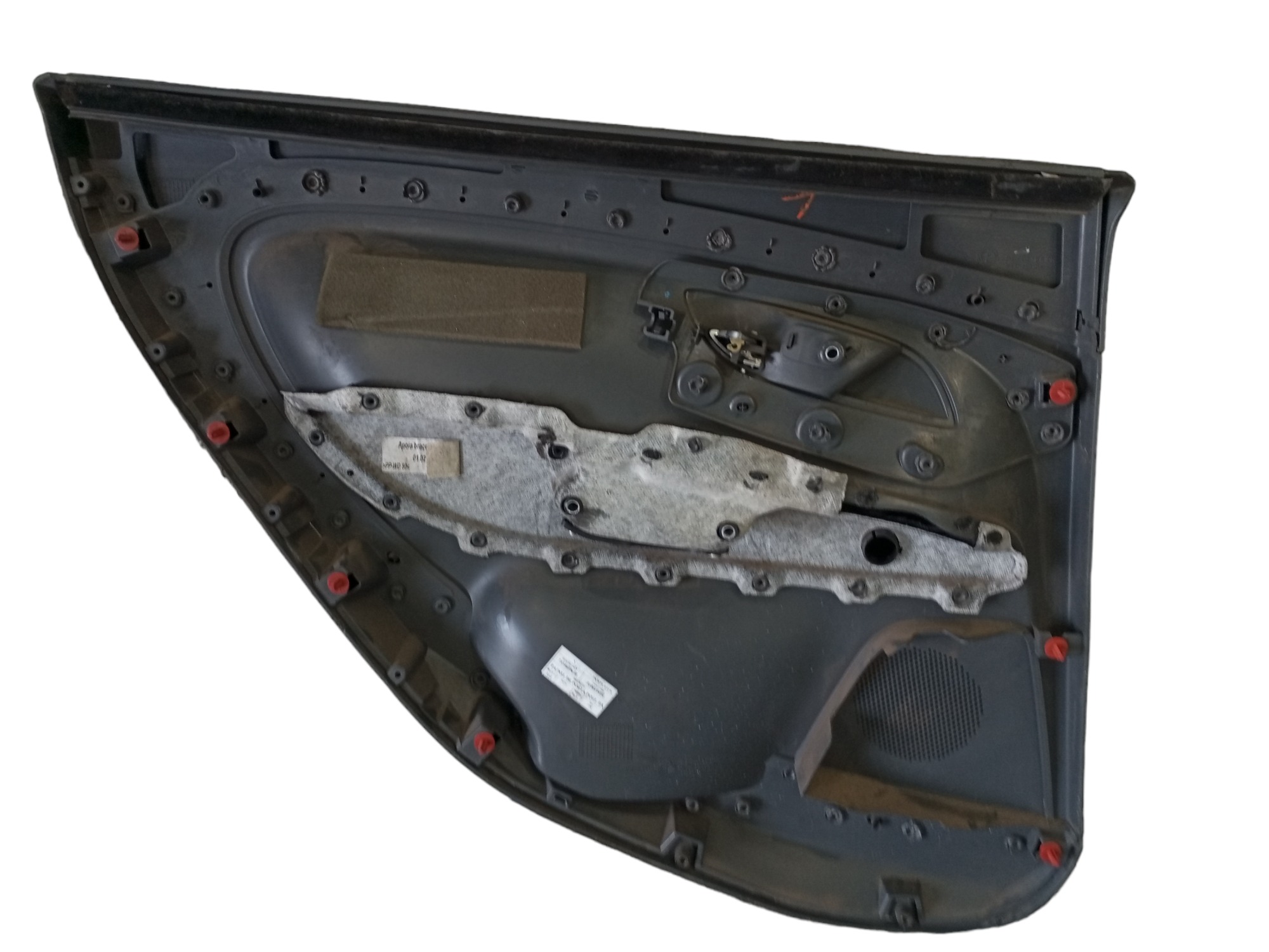 Forro Porta Punto Fiat Traseiro Esquerdo Acabanento 2009 Cinza 3