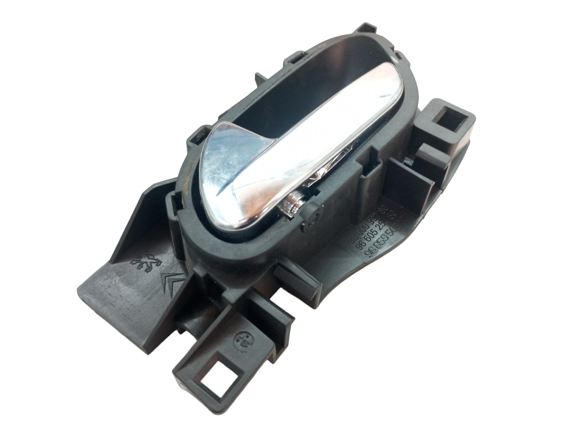 Macaneta Interna Porta Peugeot 408 308 2013 2014 Esquerdo  Cromado Traseira 4