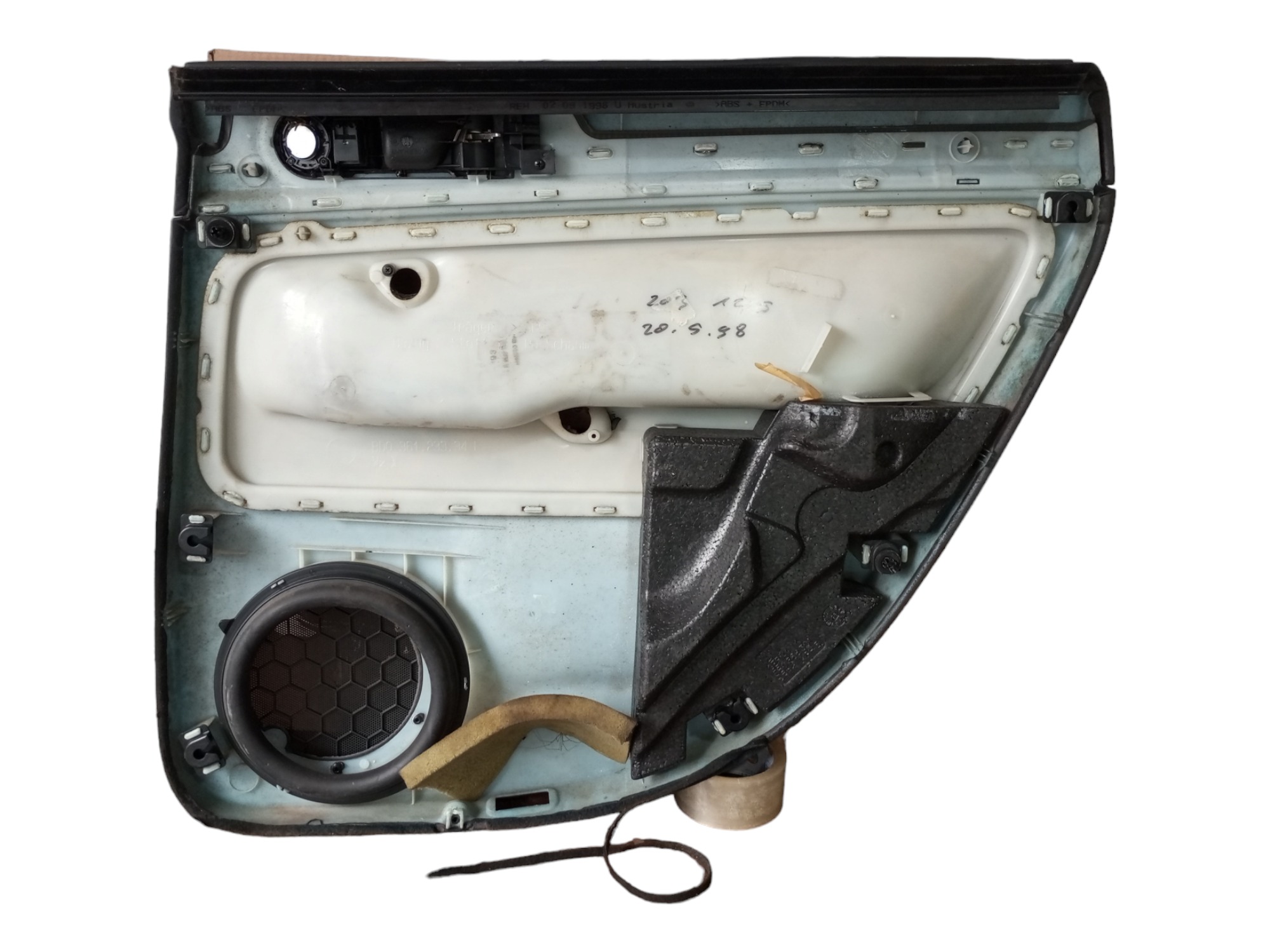 Forro Porta Passat 99 2000 2001 2002 Traseira Esquerda  Preto 5