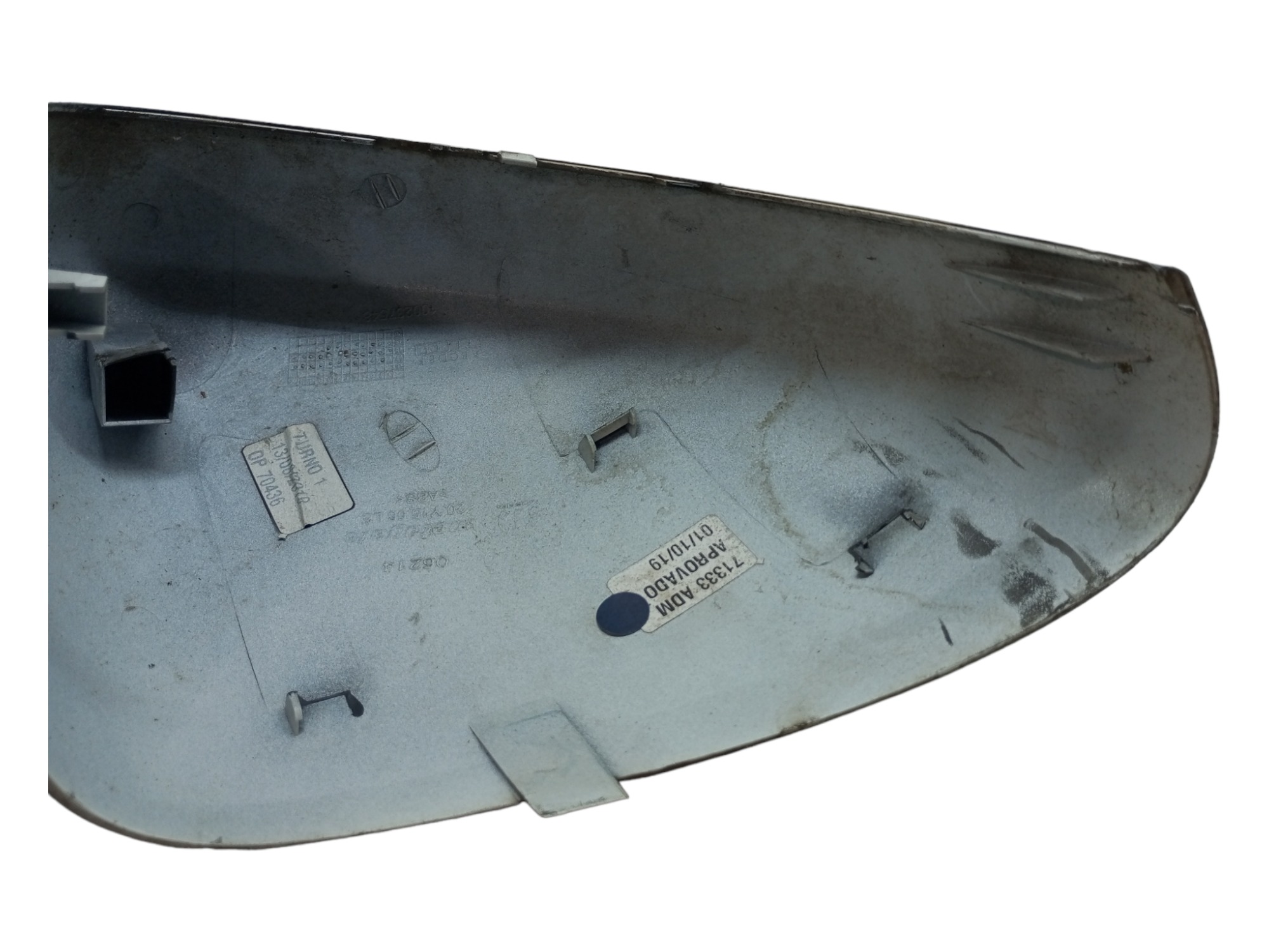 Capa Retrovisor Fiat Argo 2017 2018 2019 2020 Esquerdo  Branco 7