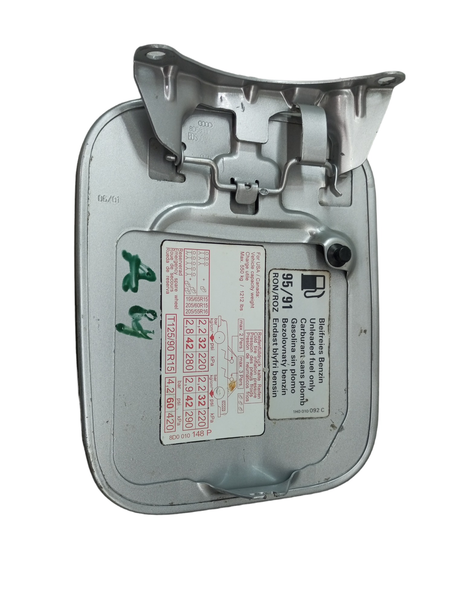 Portinhola Tampa Tanque Combustivel Audi A4 99 2002 2005 Prata 2003 4
