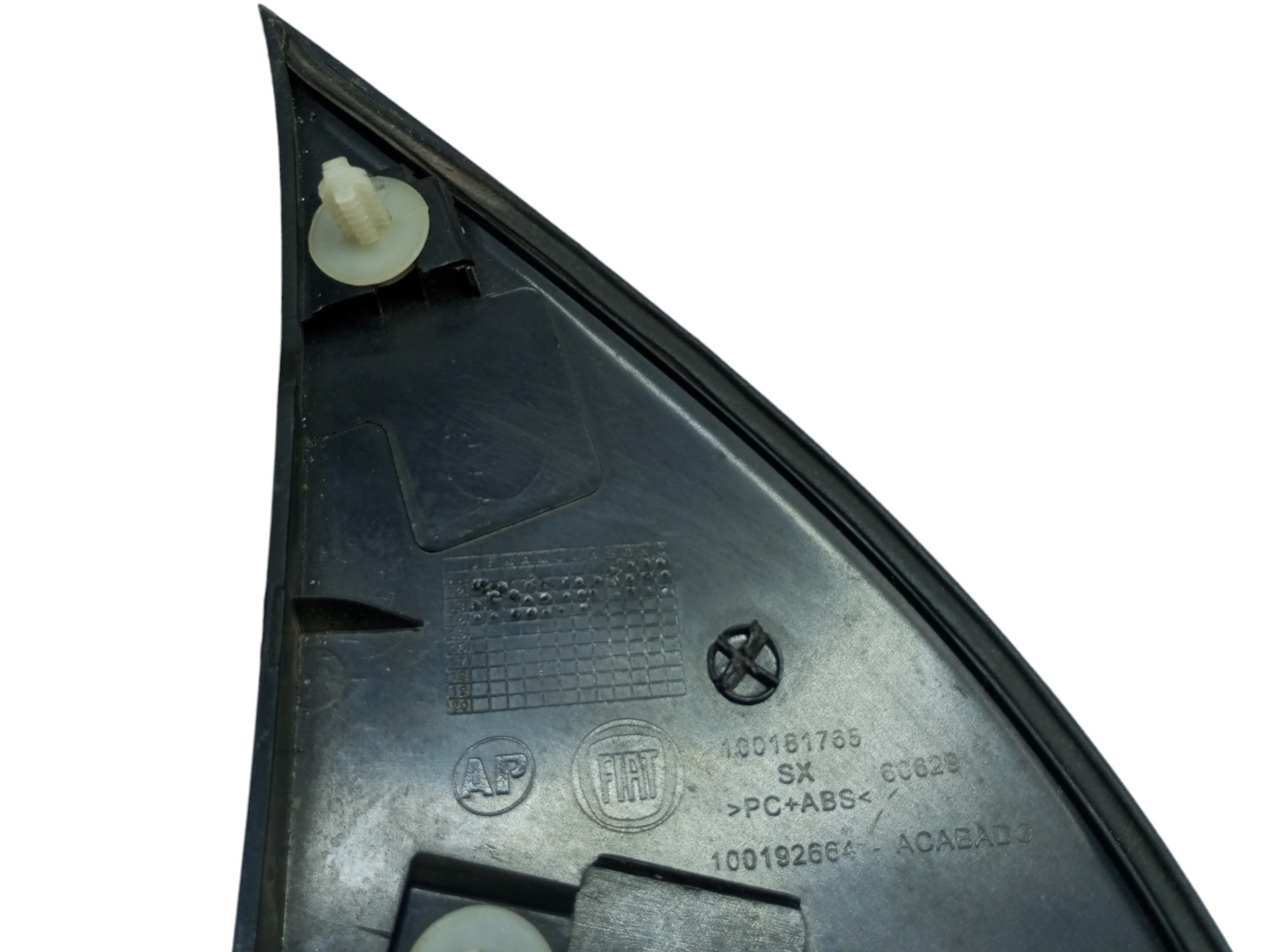 Acabamento Externo Retrovisor Fiat Palio Lado Esquerdo 2010 Preto 2