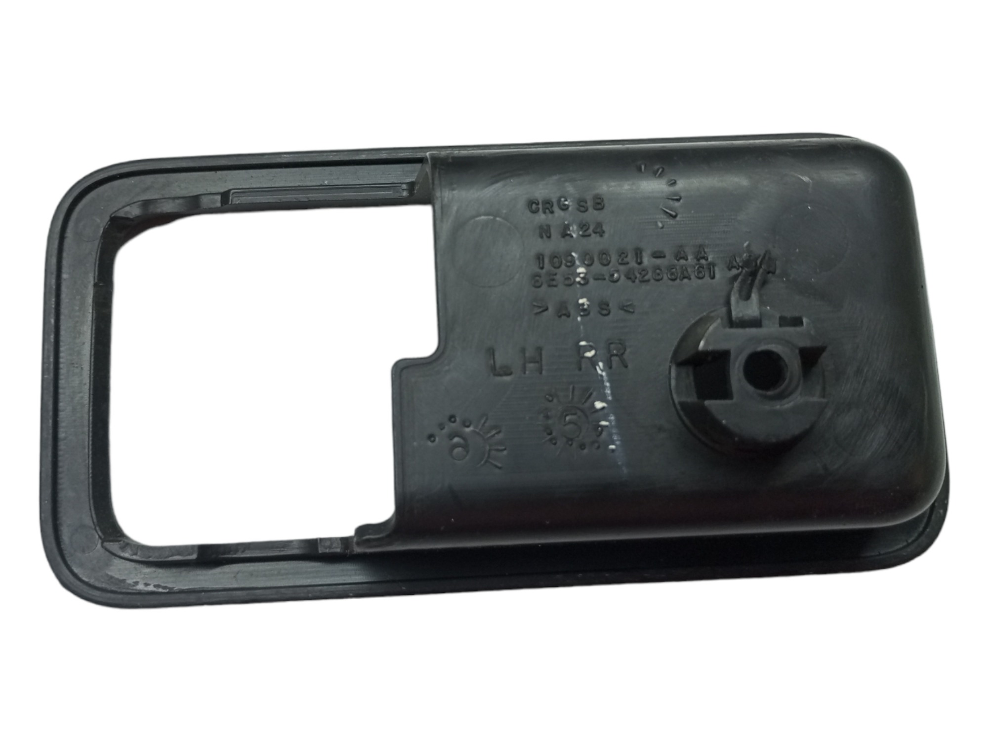 Moldura Macaneta Interna Ford Fusion 2007 Traseira Esquerda Preto Traseira 2