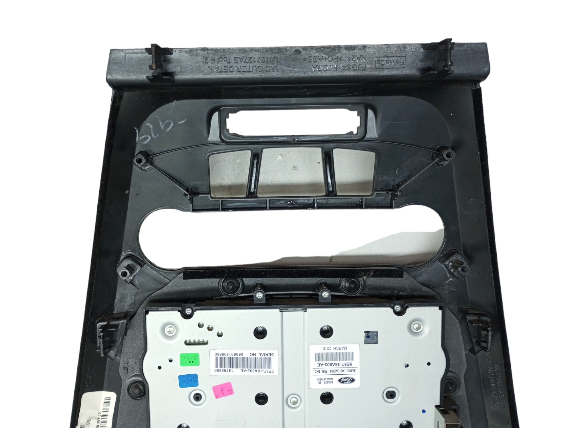 Moldura Painel Central Ford Fusion 2011 2012 Comando Som 3